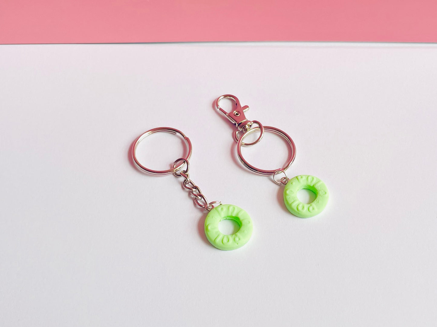 Green Peppermint Polo Keyring