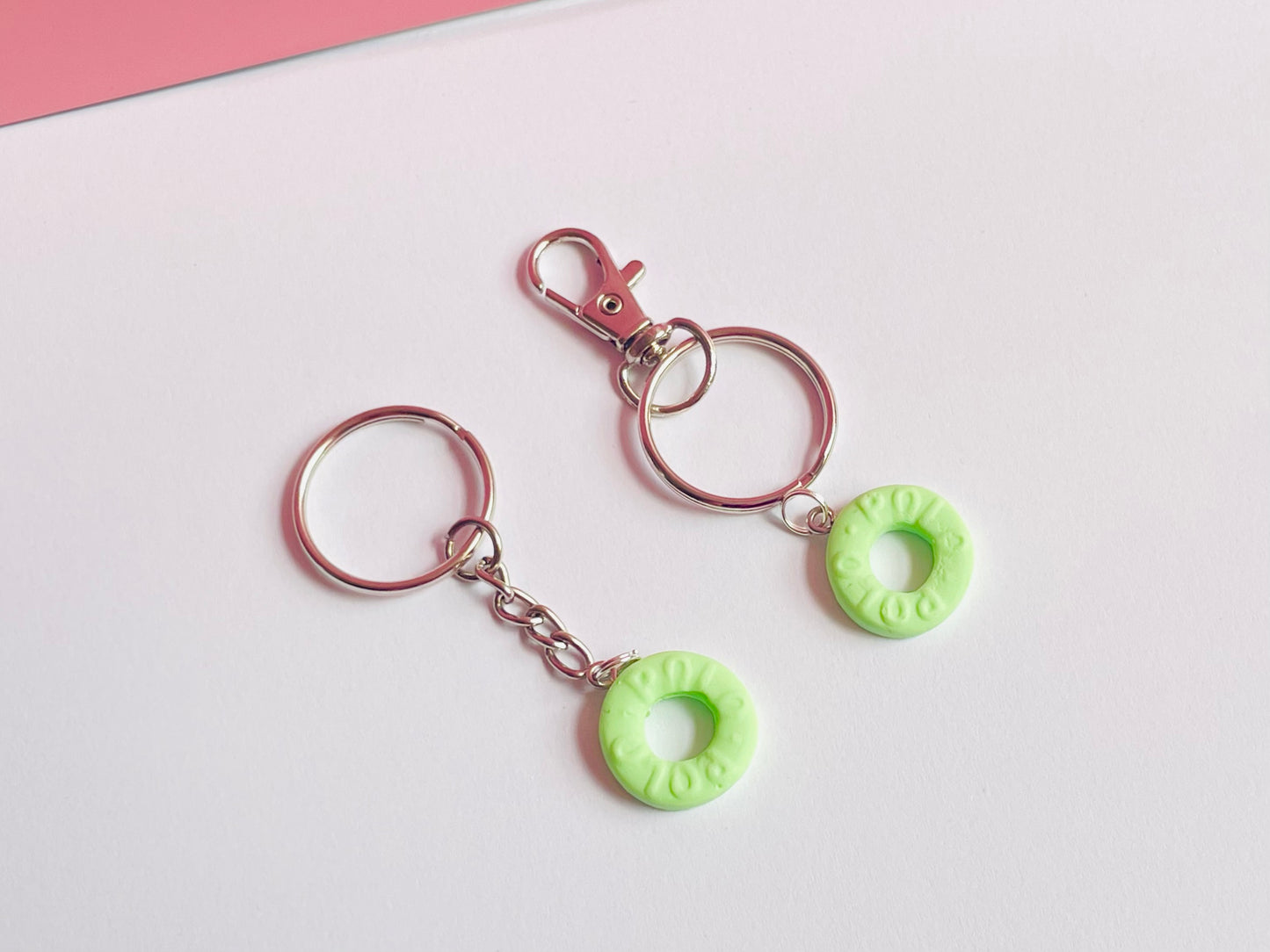 Green Peppermint Polo Keyring