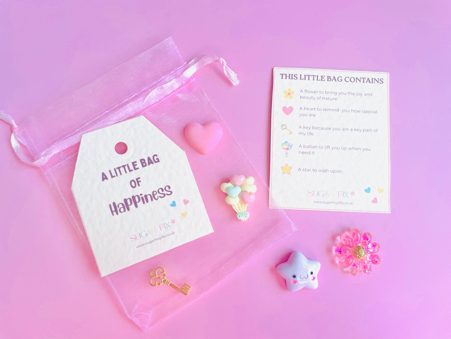 Happy Little Gift Bag of Happiness, Pink or Ivory