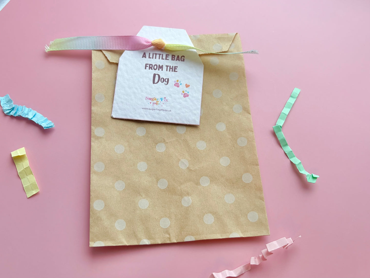 From The Dog - Little Bag of Happy, Pink or Ivory