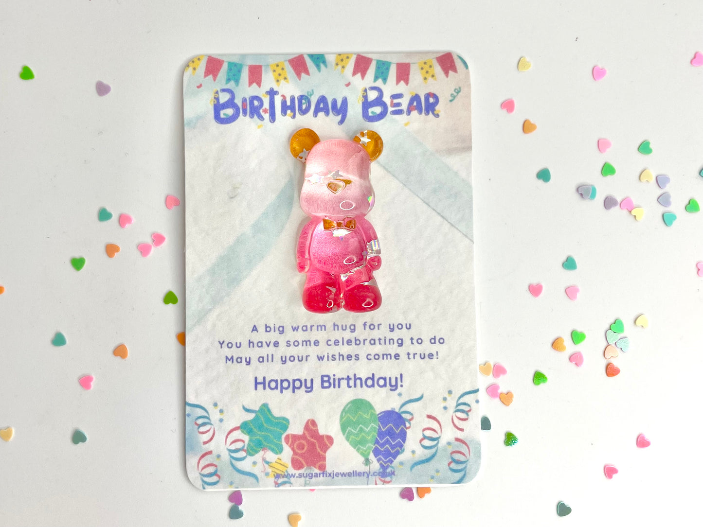 Teddy Bear Birthday Pocket Hug
