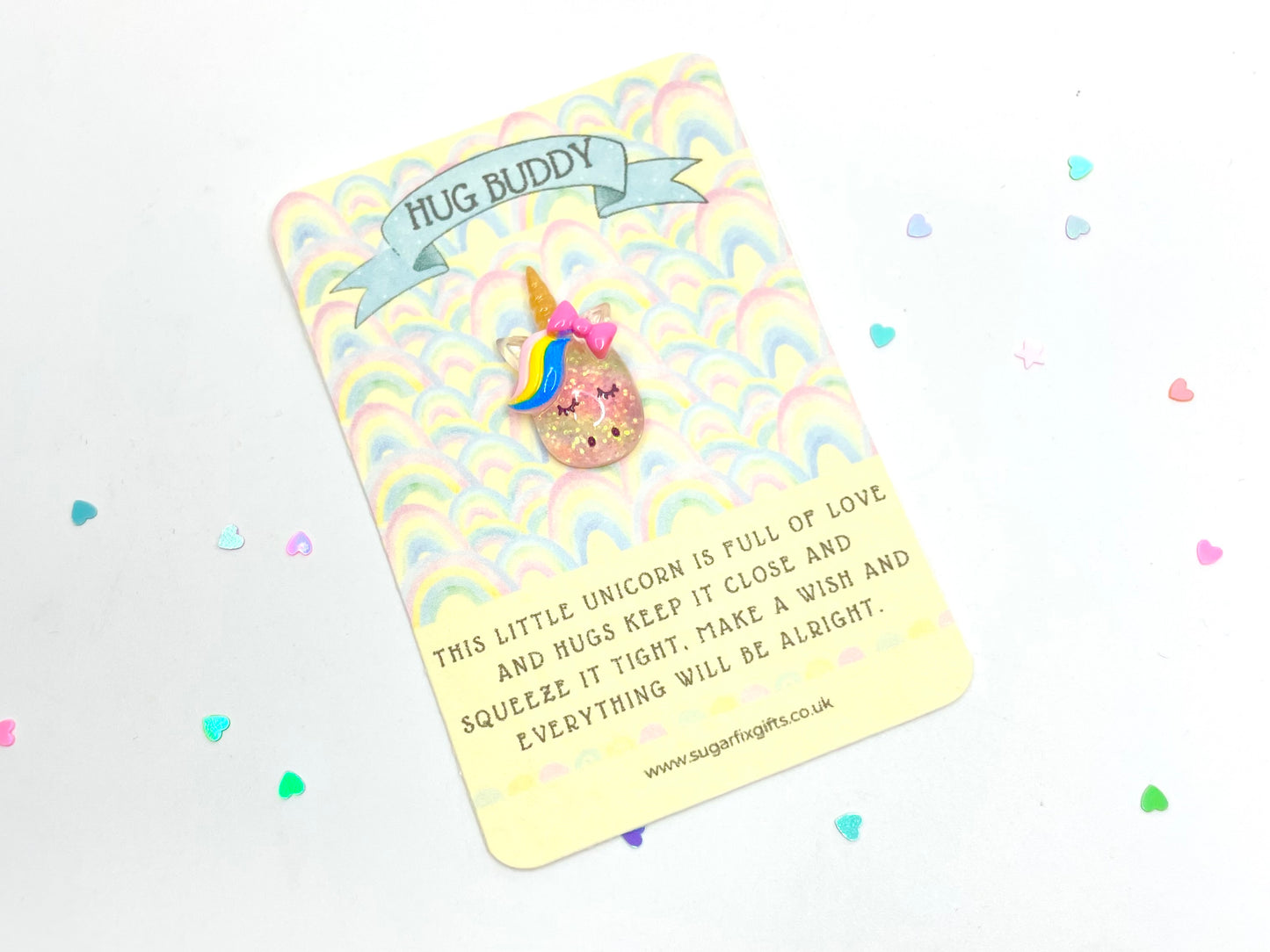Unicorn Wish Pocket Buddy Hug