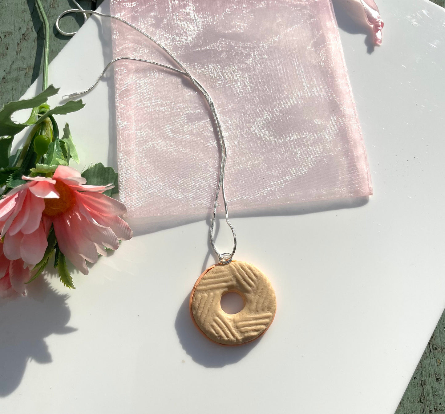 Party Ring Biscuit Necklace