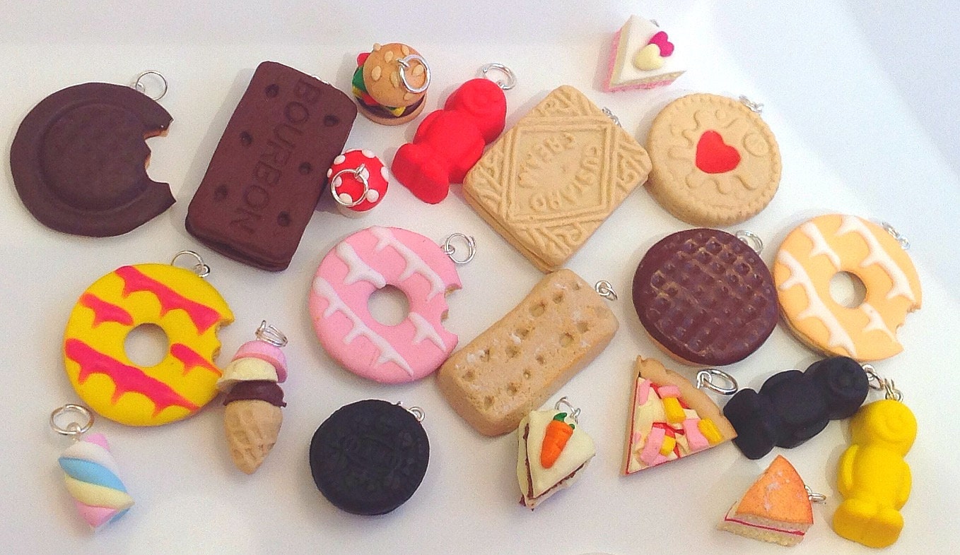 Handmade Shortbread Finger Biscuit Necklace