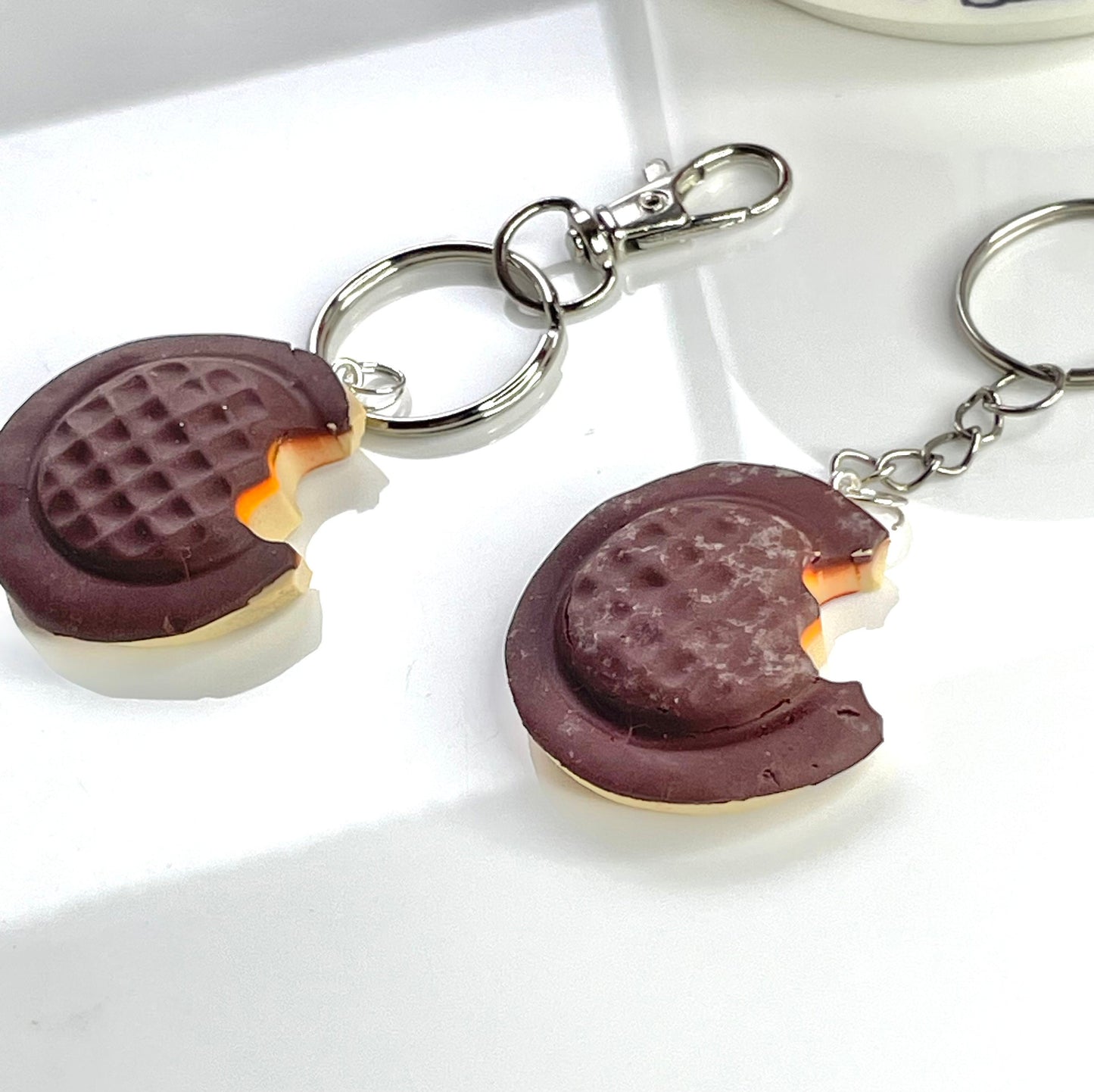 Fun Bitten Jaffa Cake Keyring