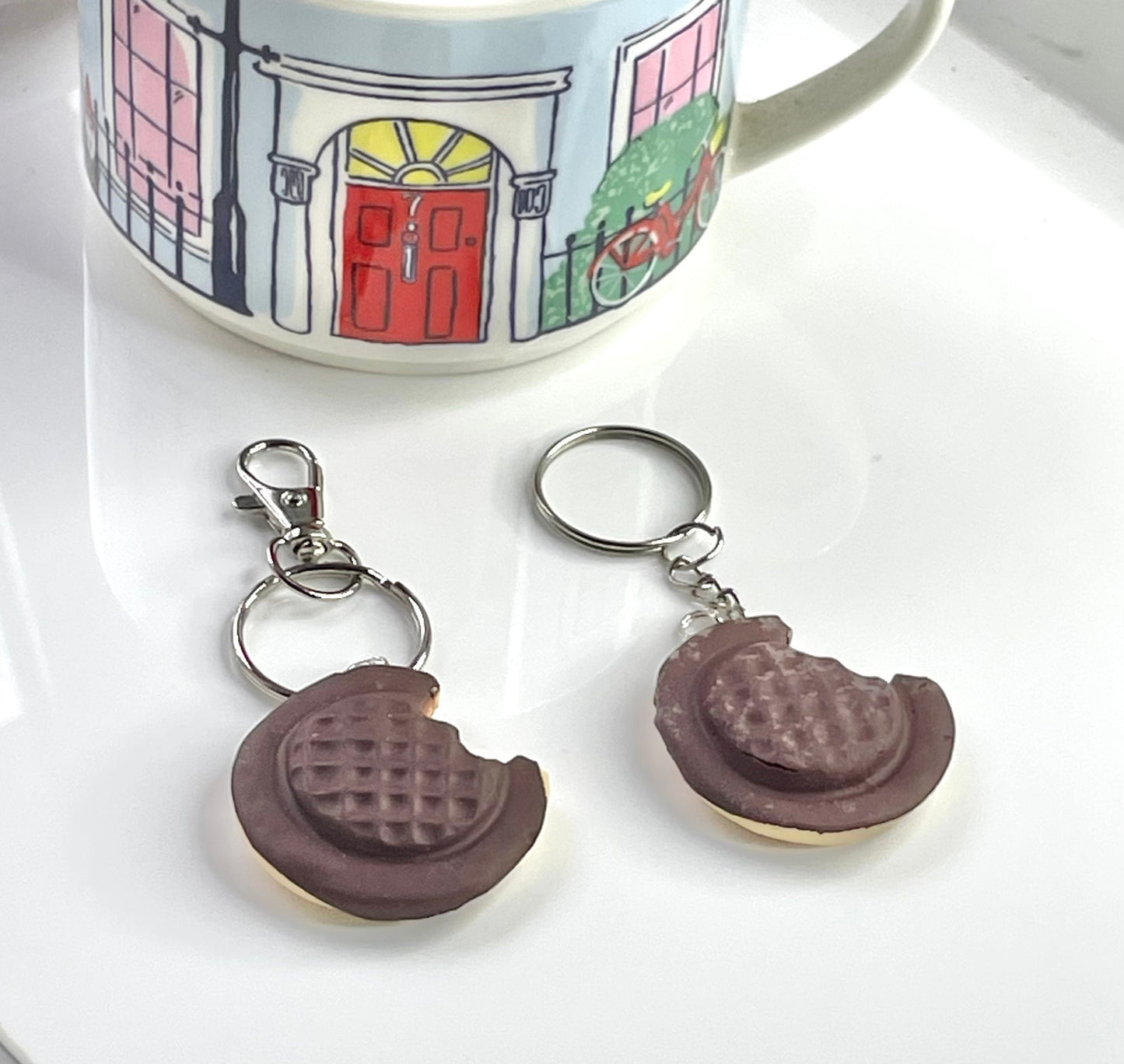 Fun Bitten Jaffa Cake Keyring