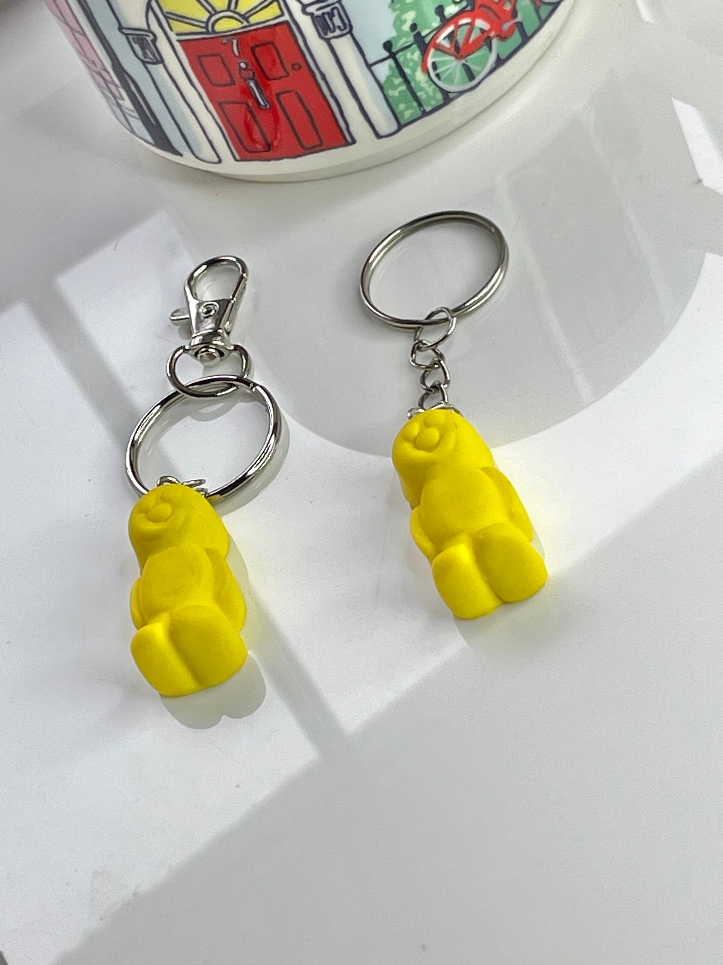 Yellow Jelly Baby Keyring