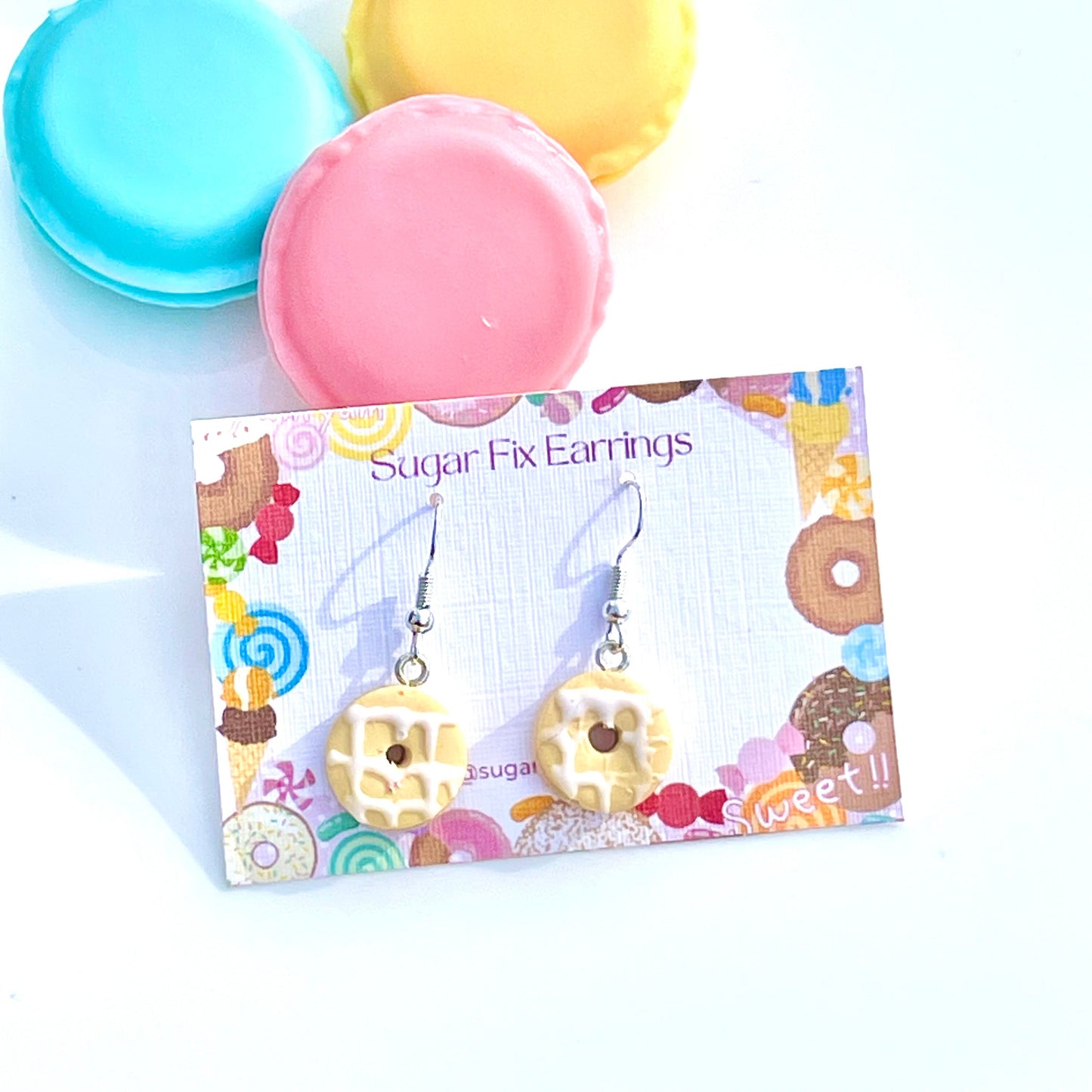 Sterling Silver Party Ring Peach Earrings