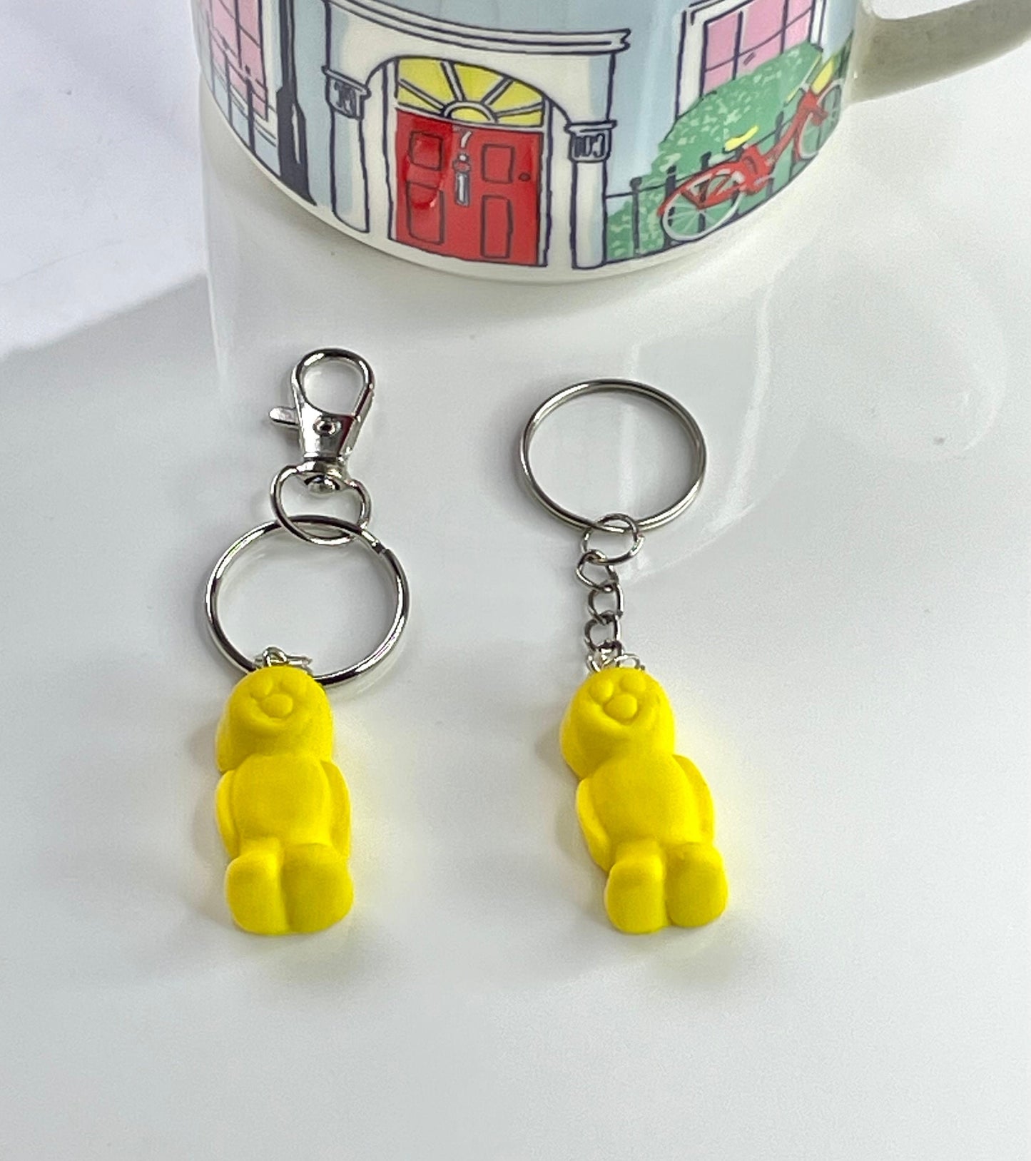 Yellow Jelly Baby Keyring