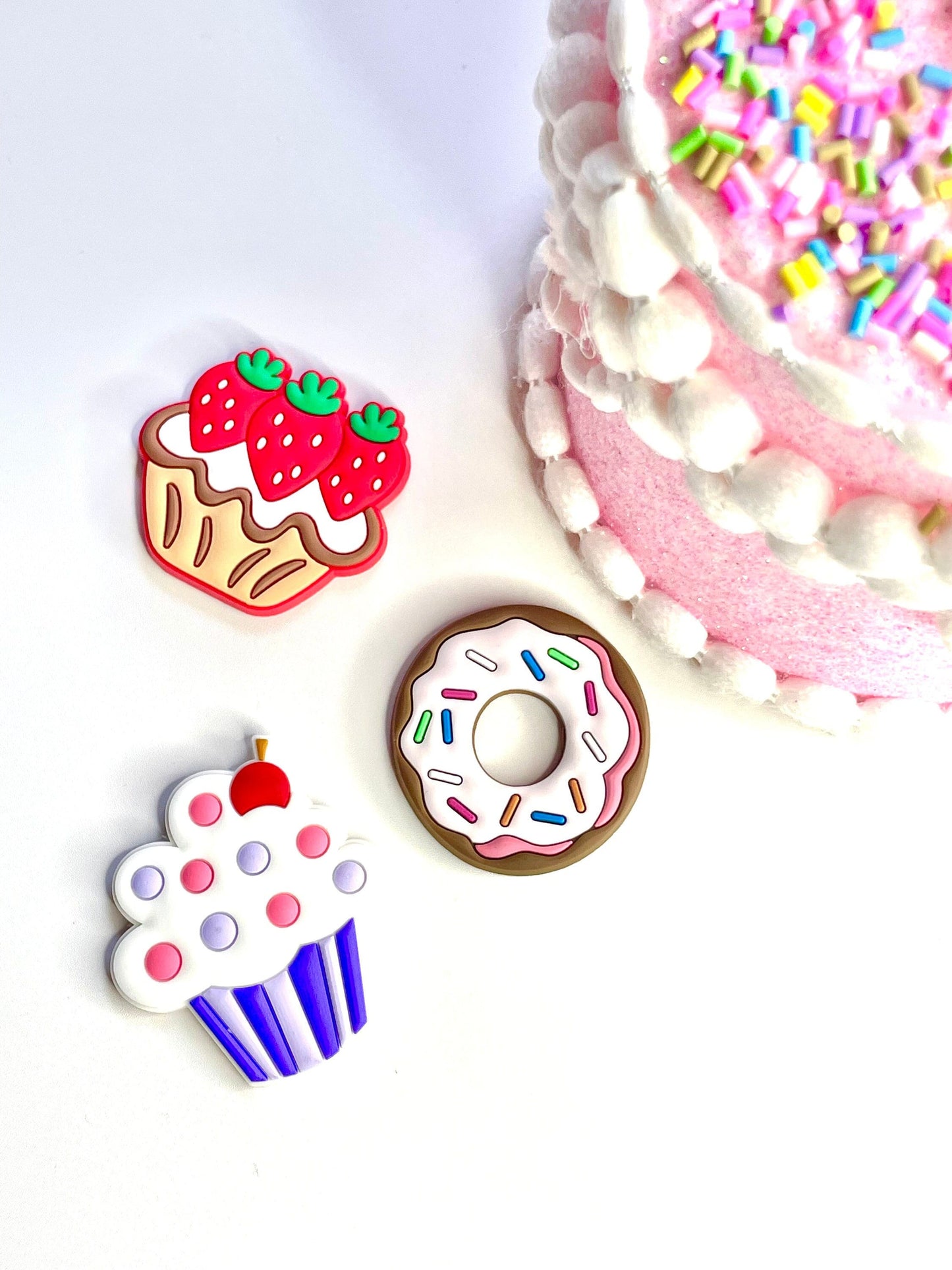 3 Cupcake Fridge Magnets
