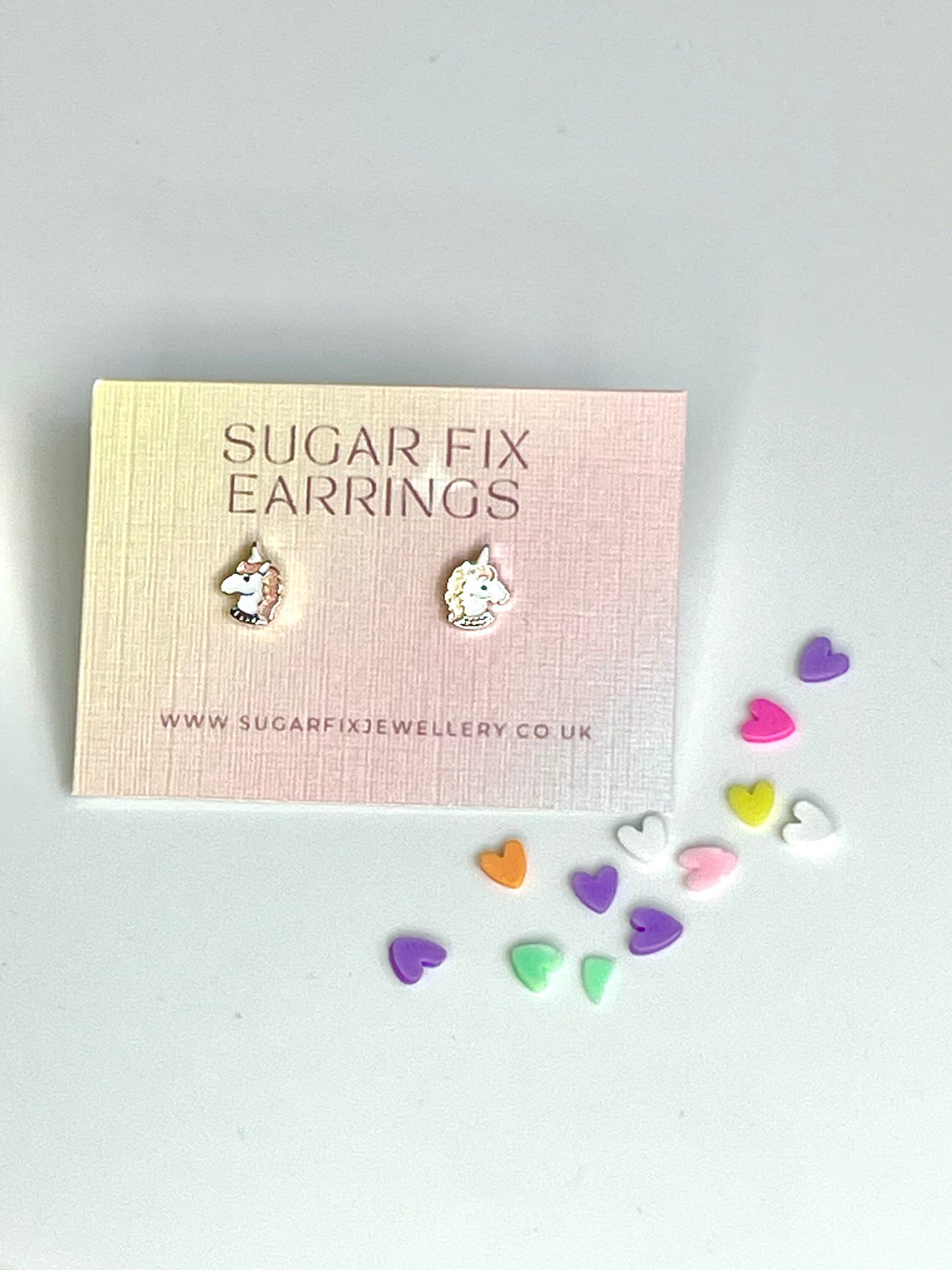 Cute Pastel Unicorn Tiny Hypoallergenic Ear Stud Earrings
