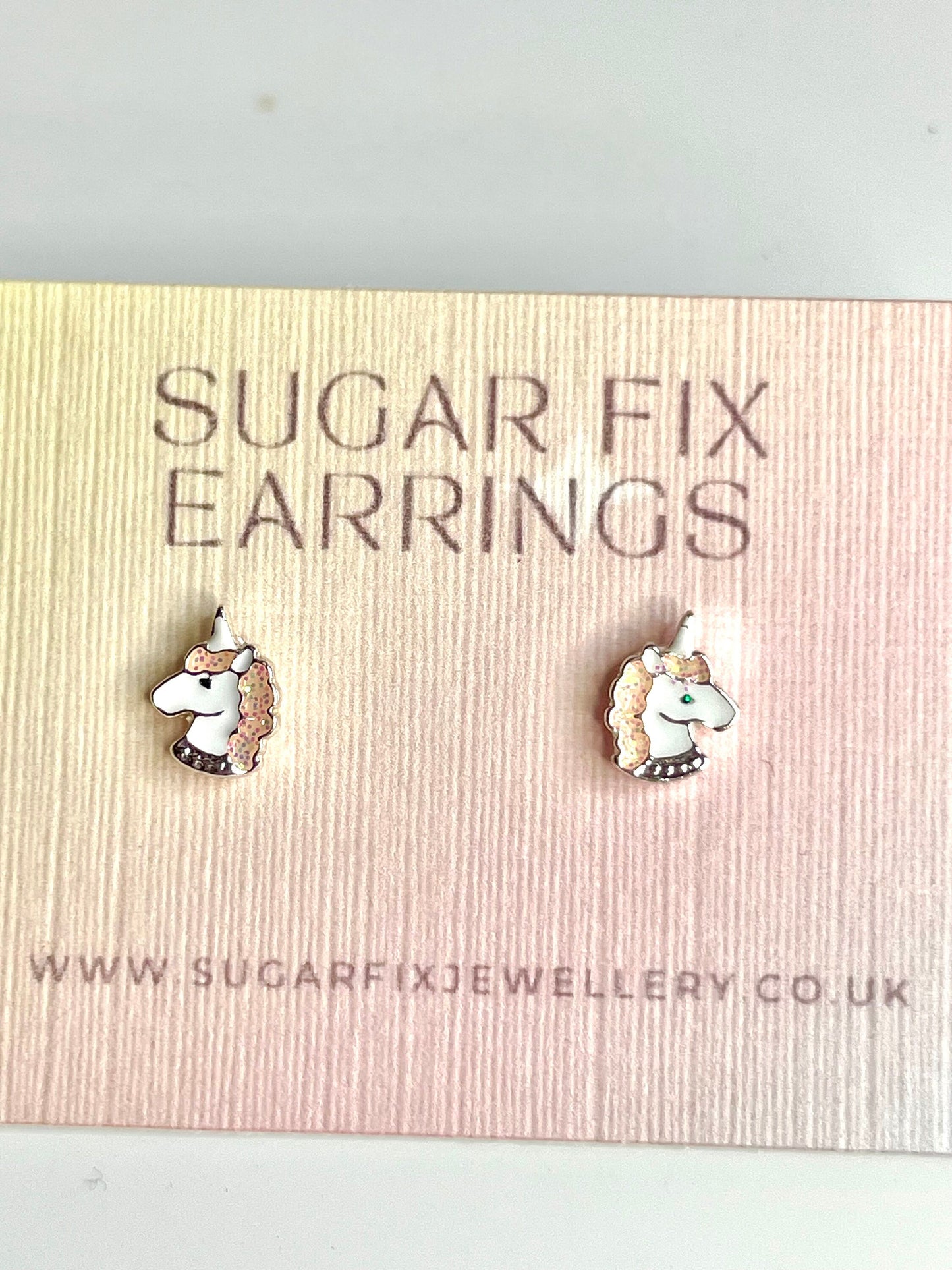 Cute Pastel Unicorn Tiny Hypoallergenic Ear Stud Earrings