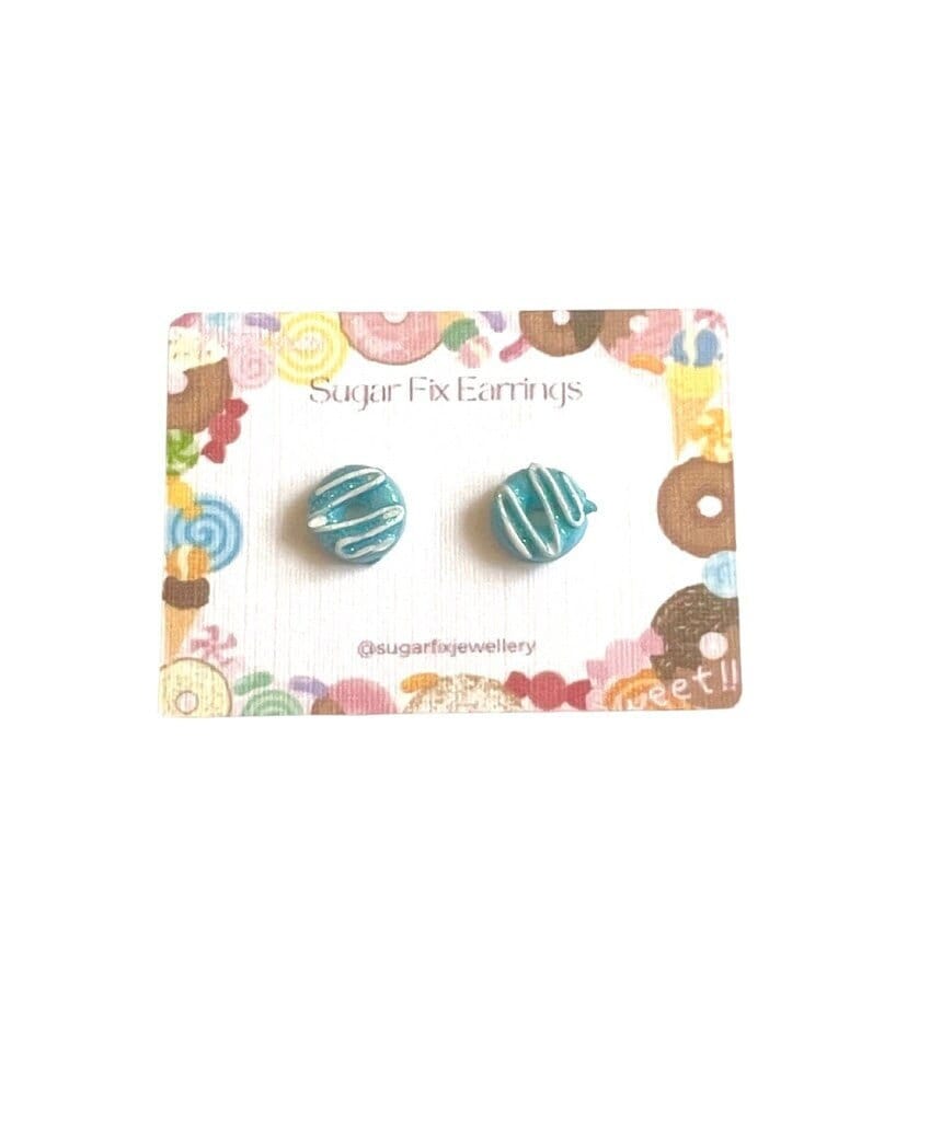 Sparkly Donut Hypoallergenic Stud Earrings