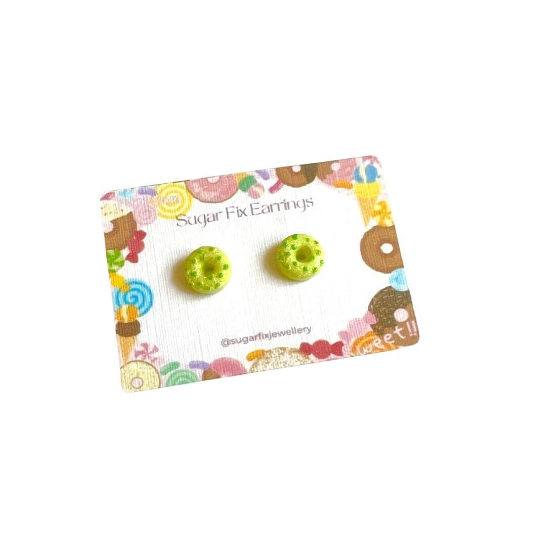Sparkly Donut Hypoallergenic Tiny Stud Earrings