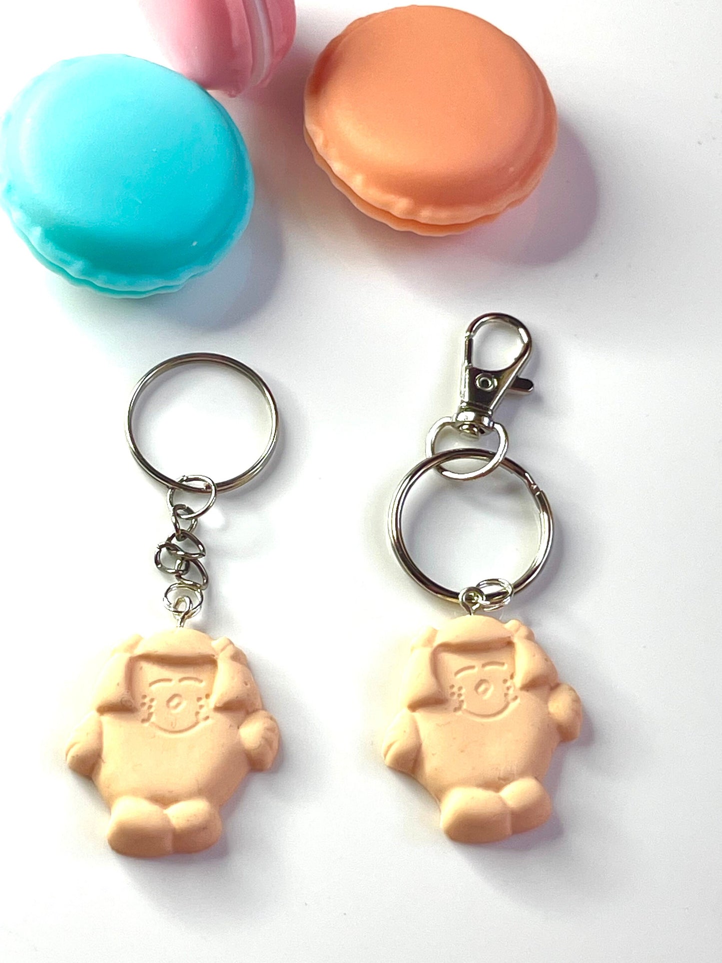Little Miss Giggles Pastel Keyring