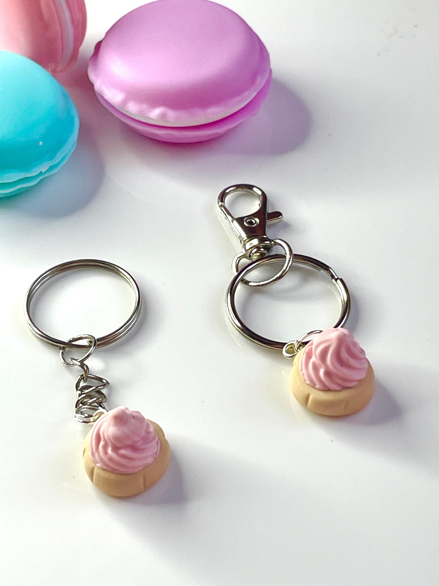 Pink Iced Gem Sweet Keyring
