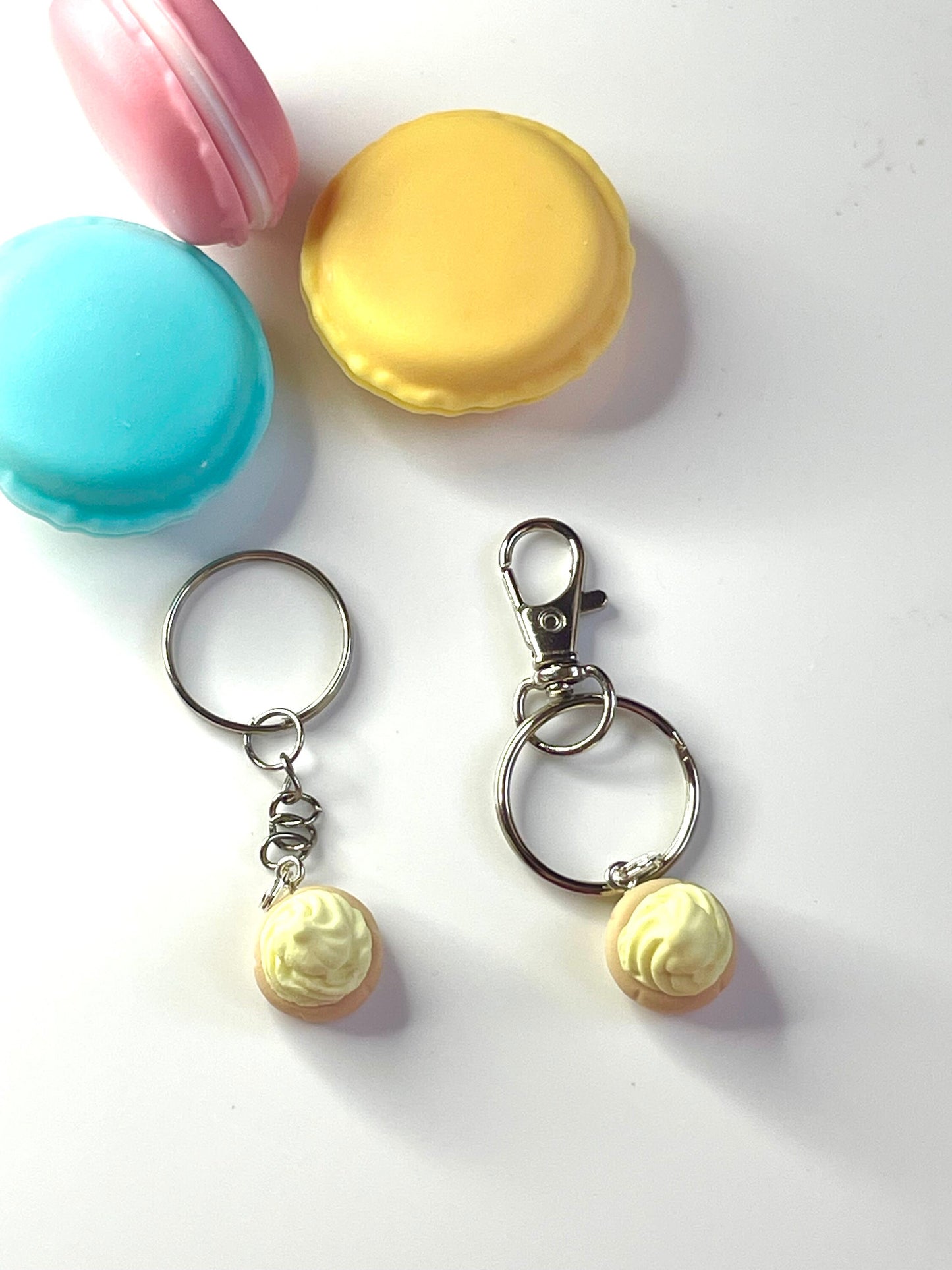 Lemon Iced Gem Sweet Keyring