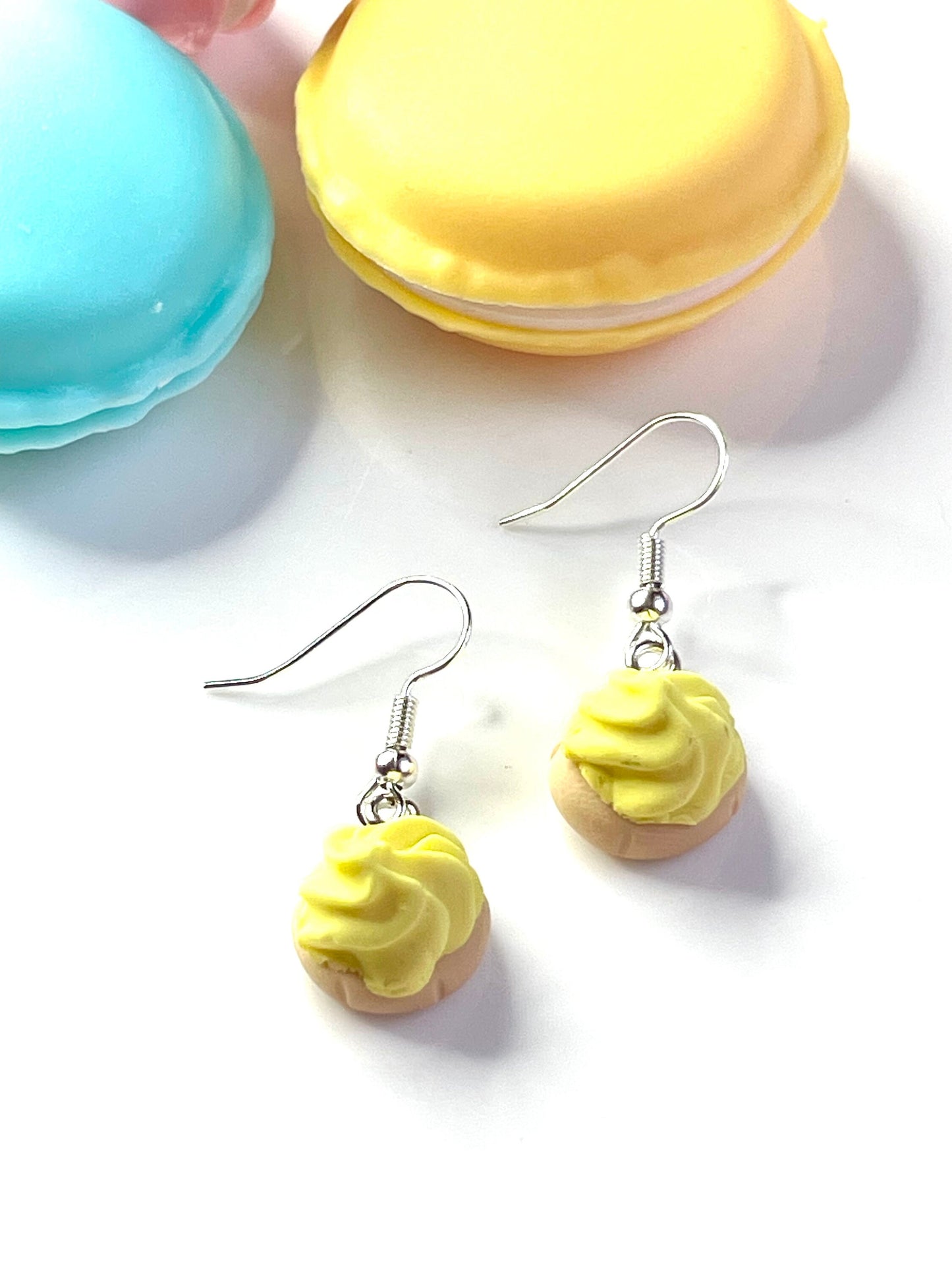 Sterling Silver Lemon Iced Gem Earrings