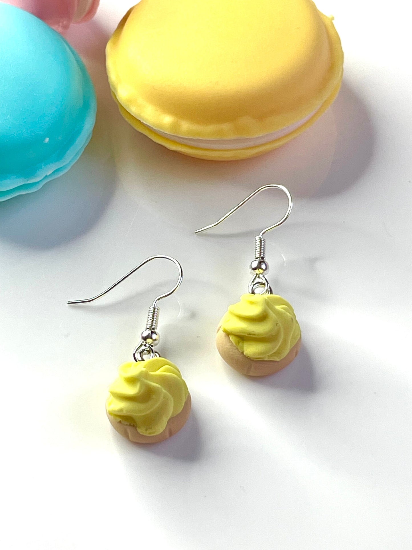 Sterling Silver Lemon Iced Gem Earrings