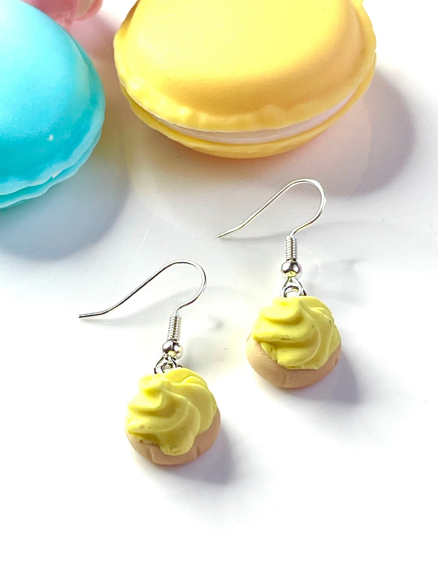Sterling Silver Lemon Iced Gem Earrings