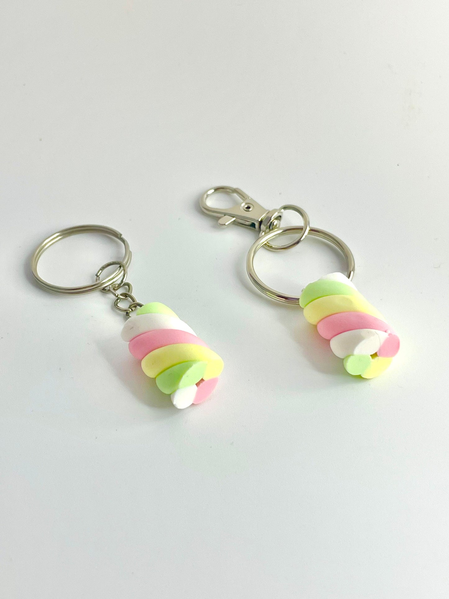Handmade Flump Marshmallow Keyring