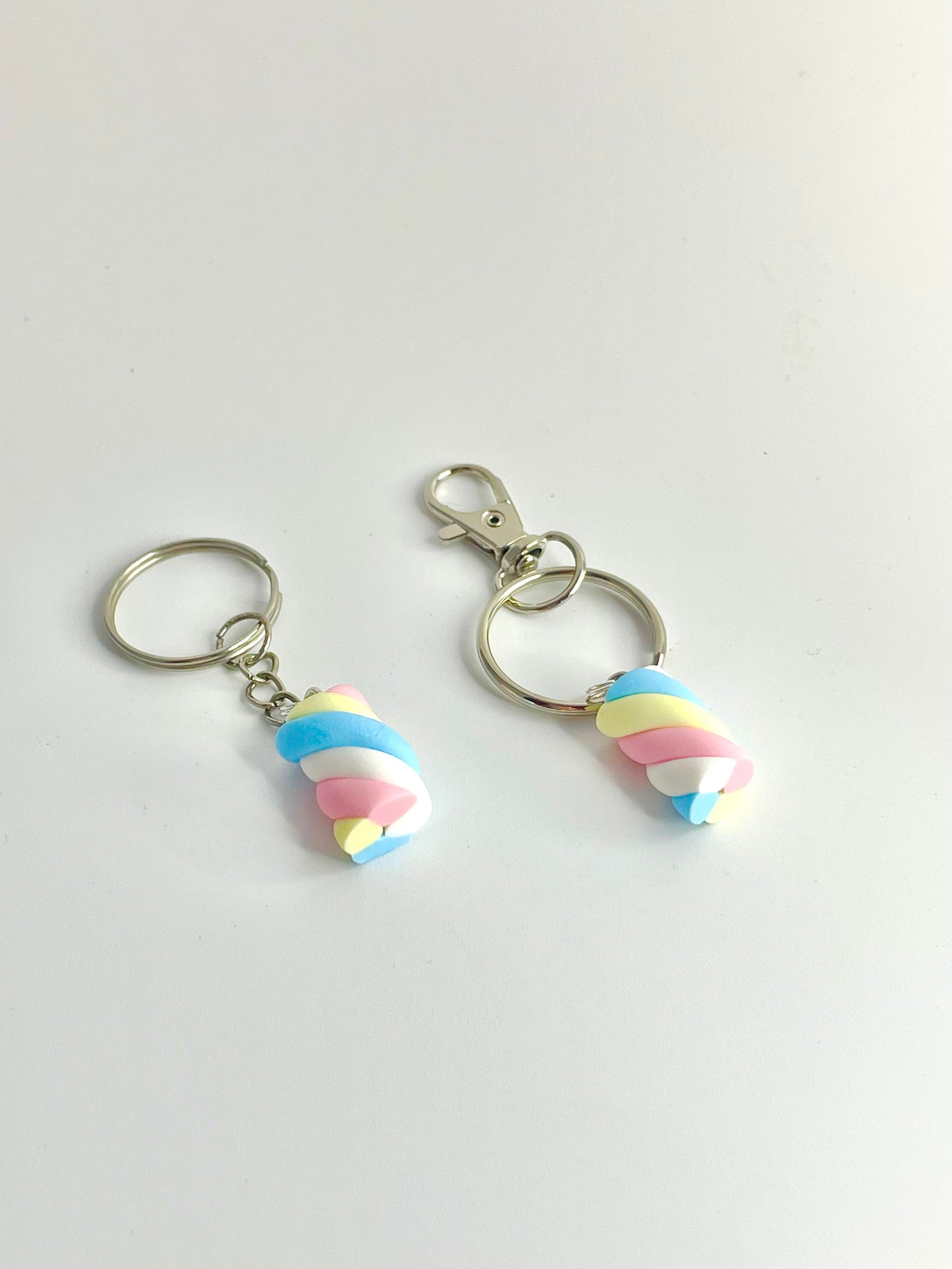 Handmade Flump Marshmallow Keyring