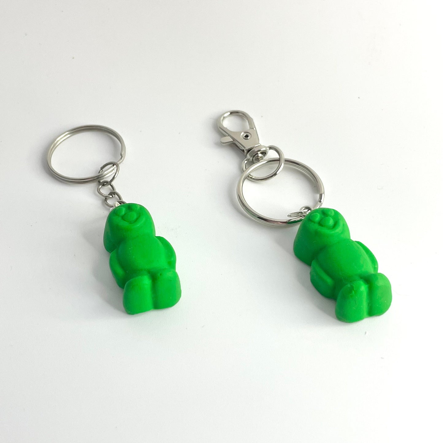 Green Jelly Baby Keyring