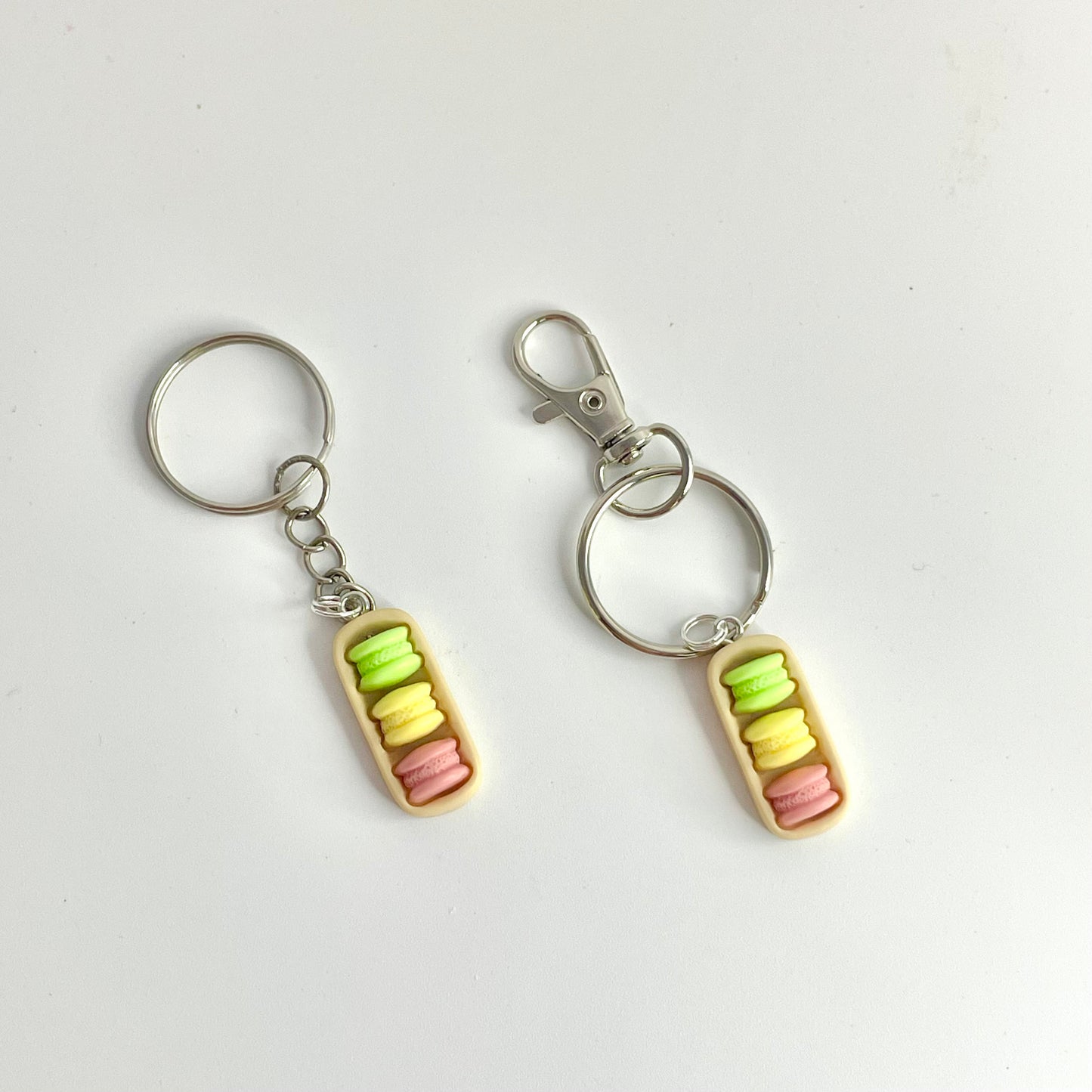 Pastel Macaron Resin Keyring