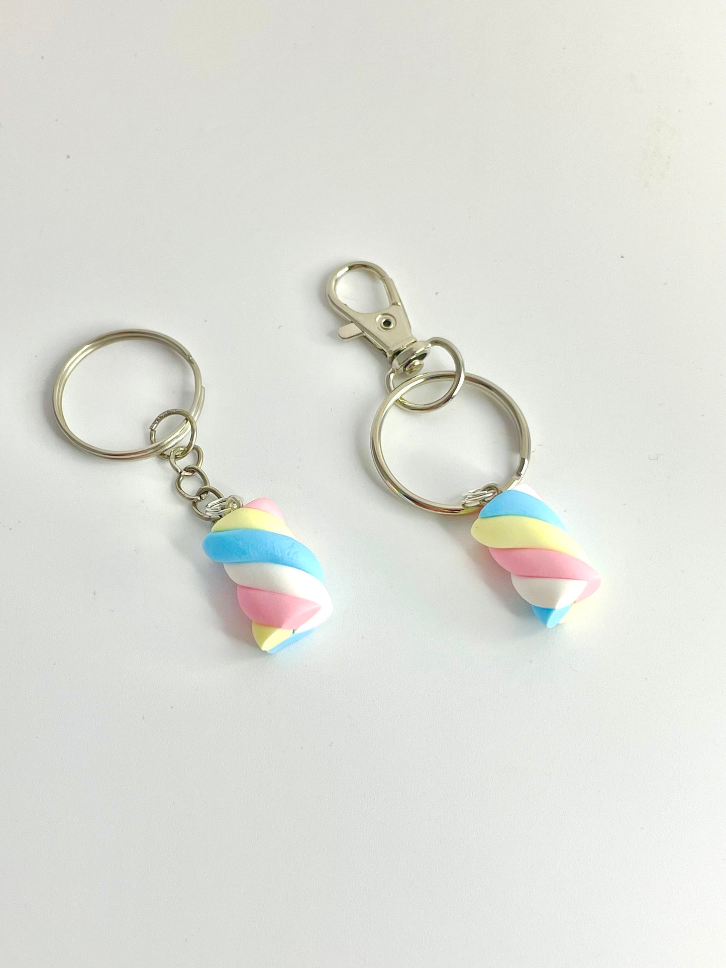 Handmade Flump Marshmallow Keyring