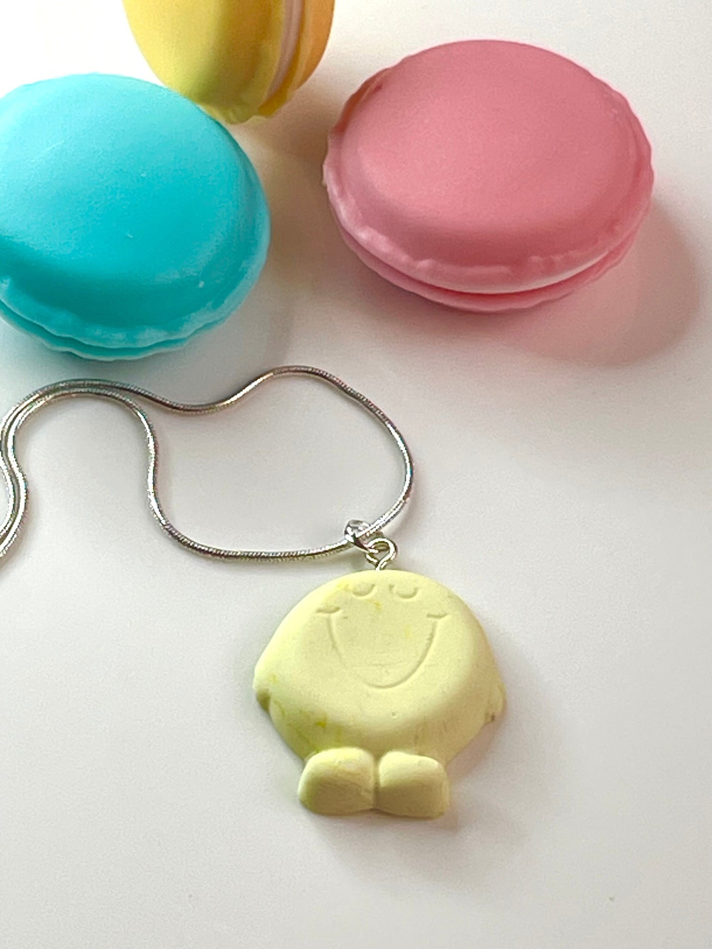 Mr Happy Pastel Pendant Necklace