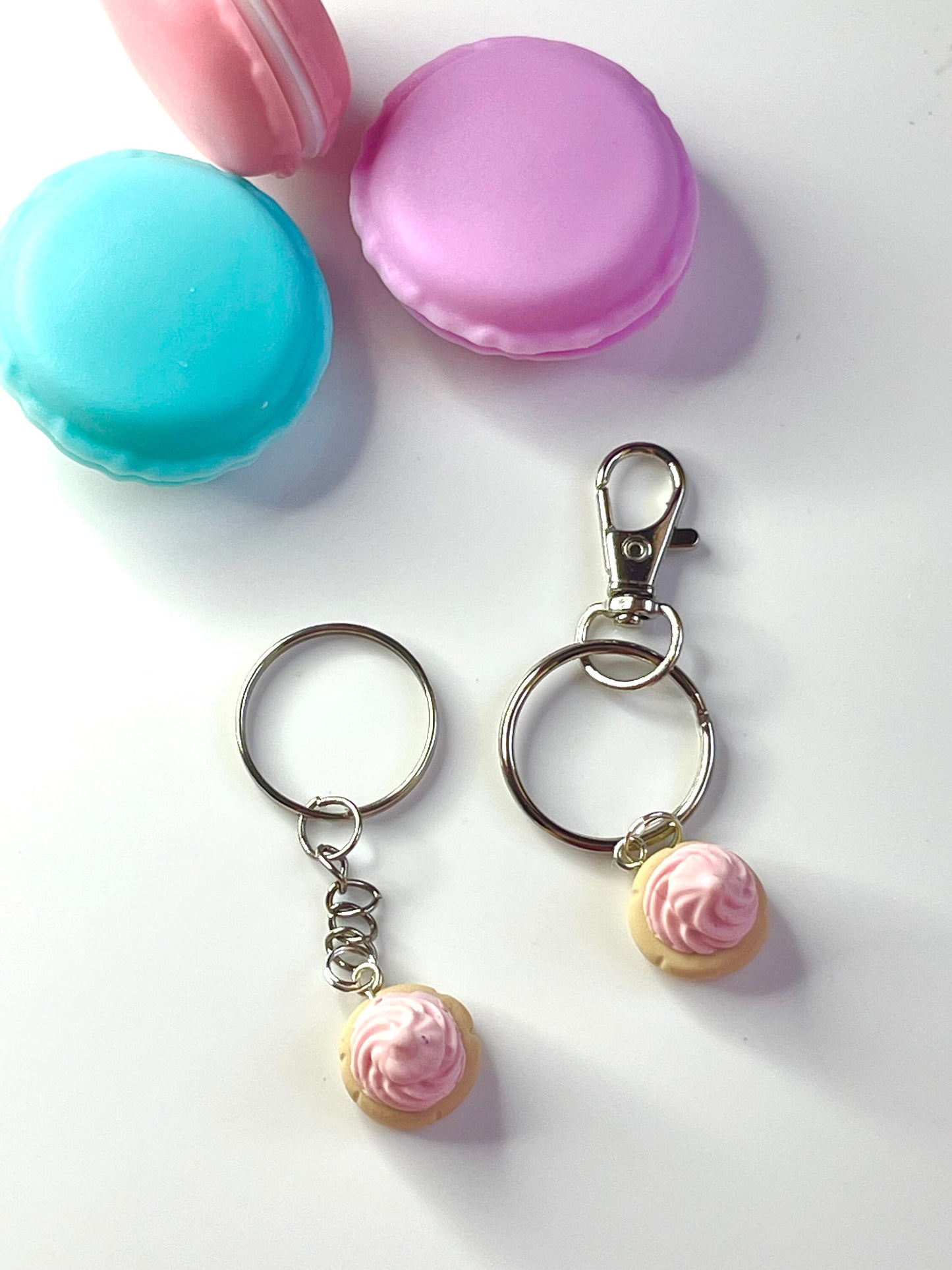 Pink Iced Gem Sweet Keyring