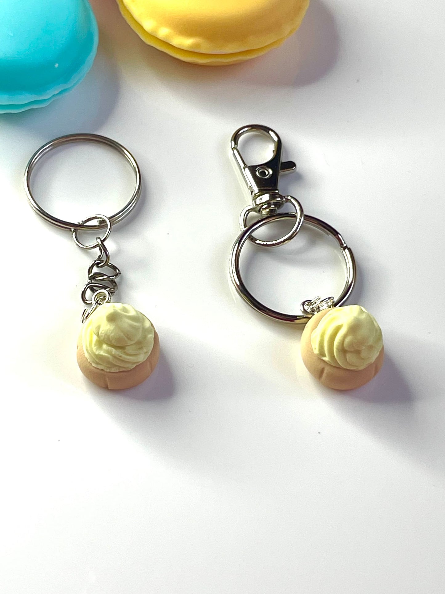 Lemon Iced Gem Sweet Keyring