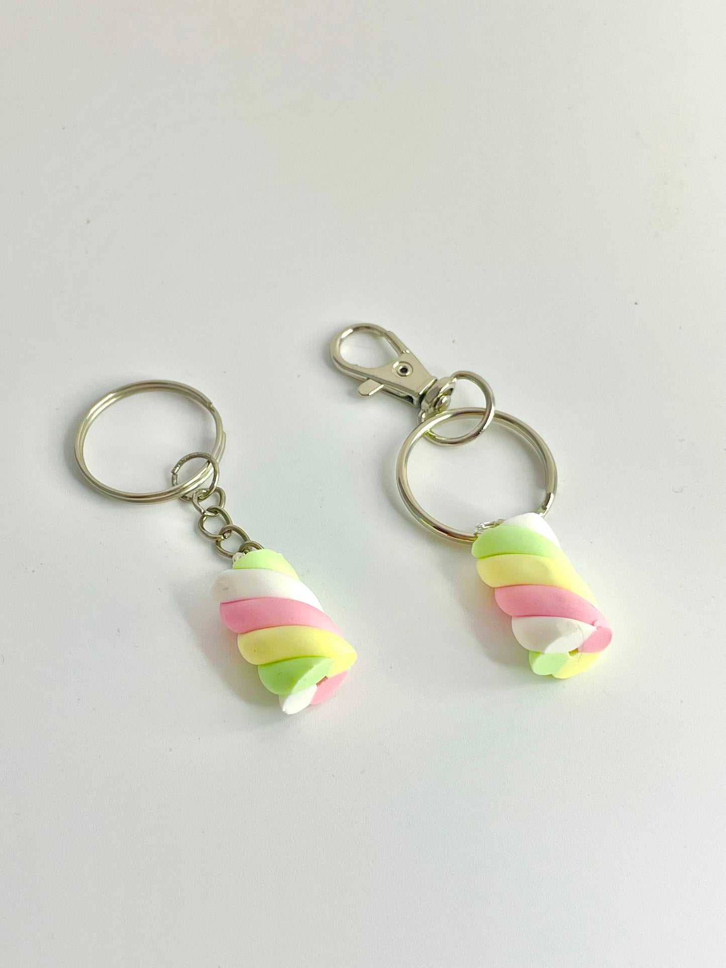 Handmade Flump Marshmallow Keyring