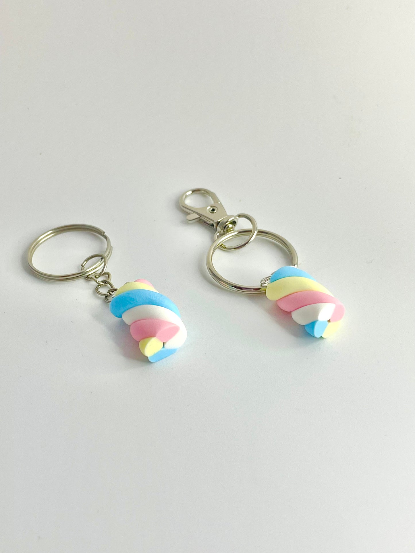 Handmade Flump Marshmallow Keyring