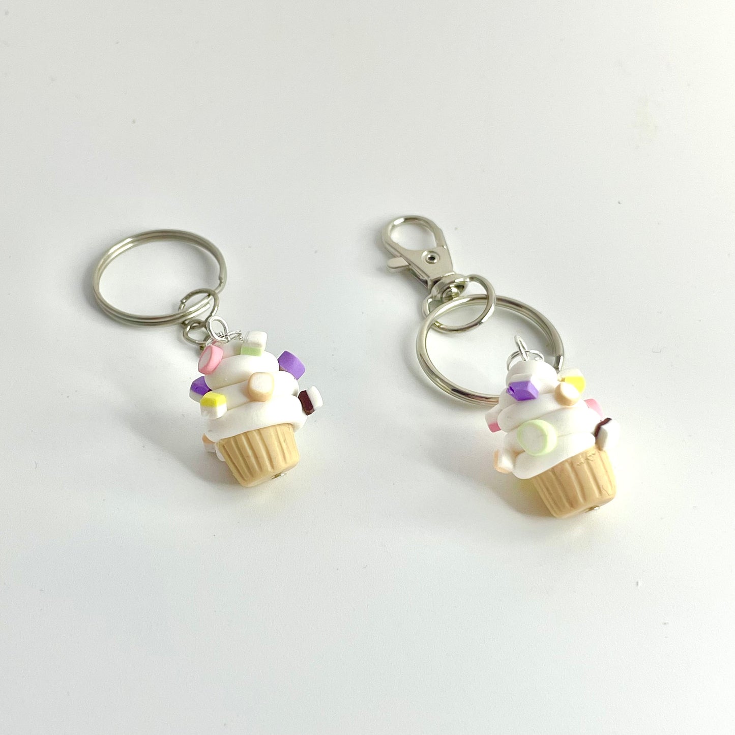Handmade Dolly Mixtures Sweets Cupcake Keyring