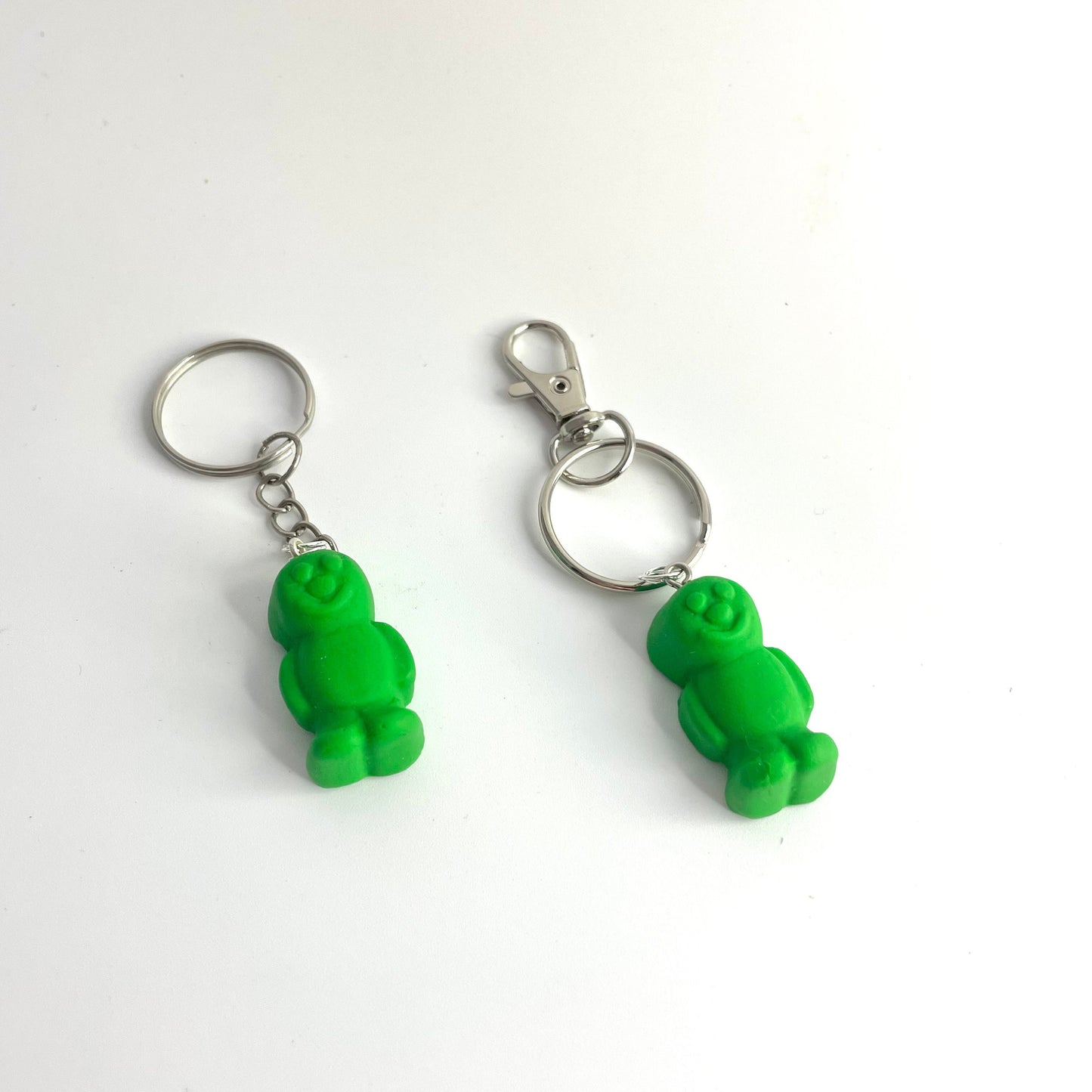Green Jelly Baby Keyring