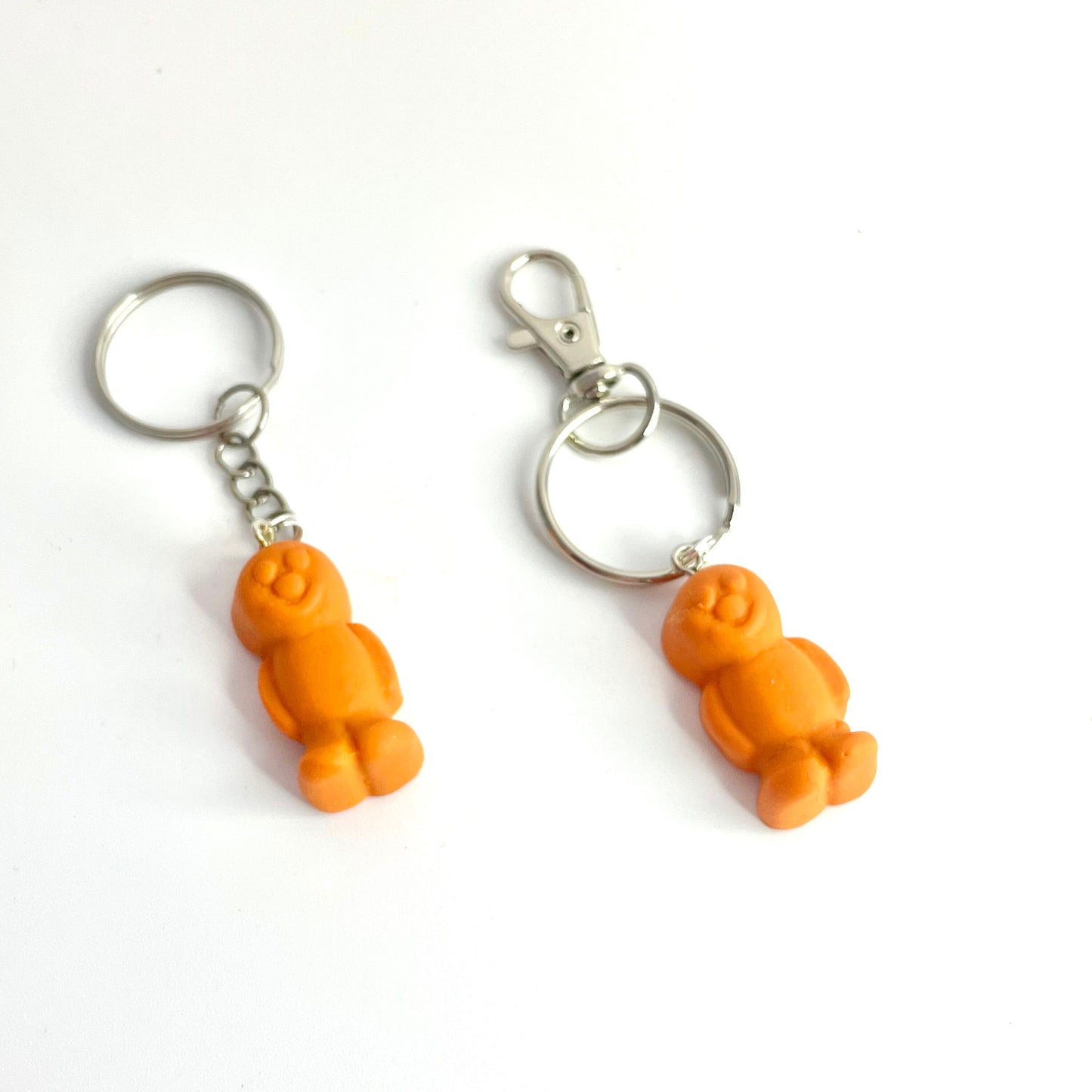 Orange Retro Jelly Baby Keyring