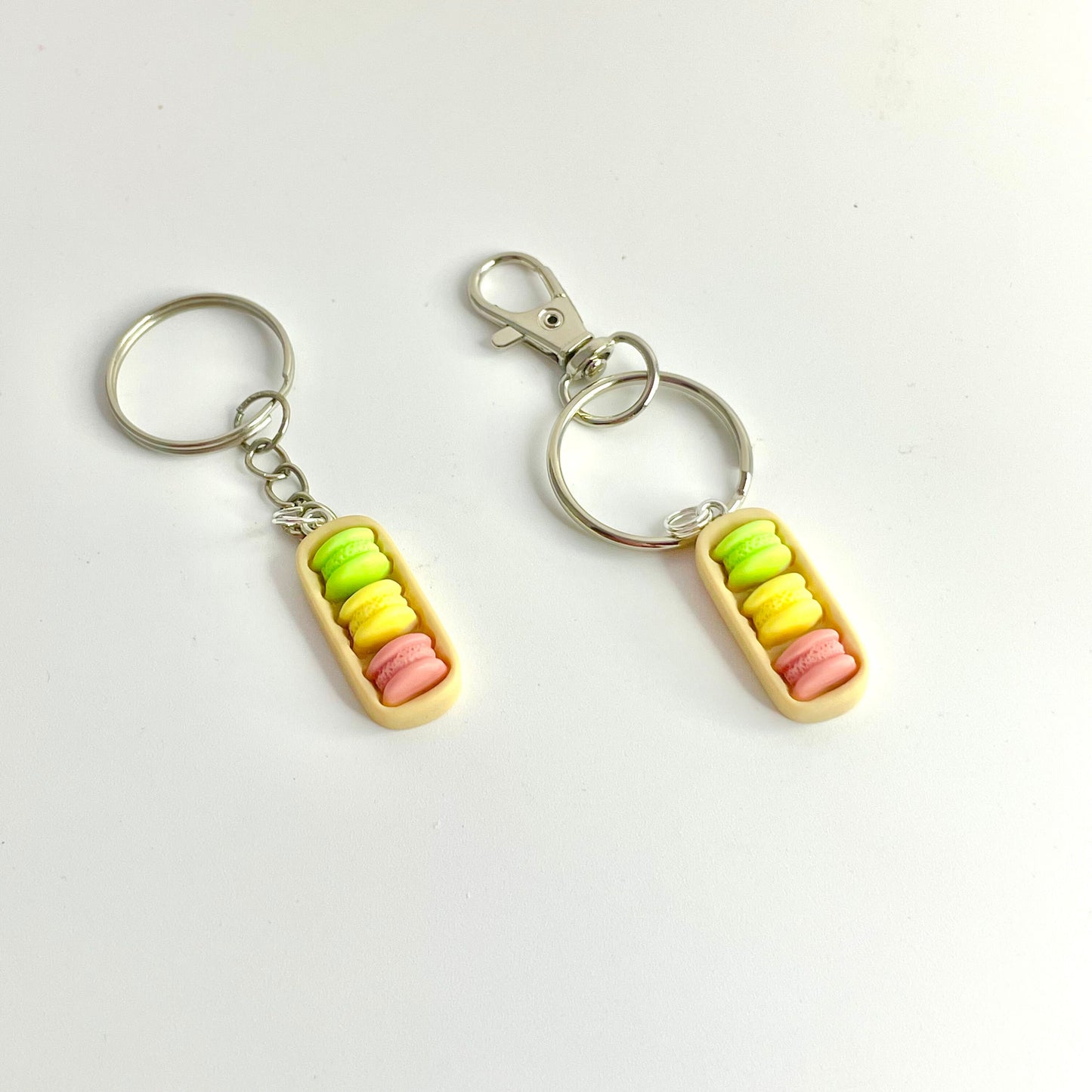 Pastel Macaron Resin Keyring