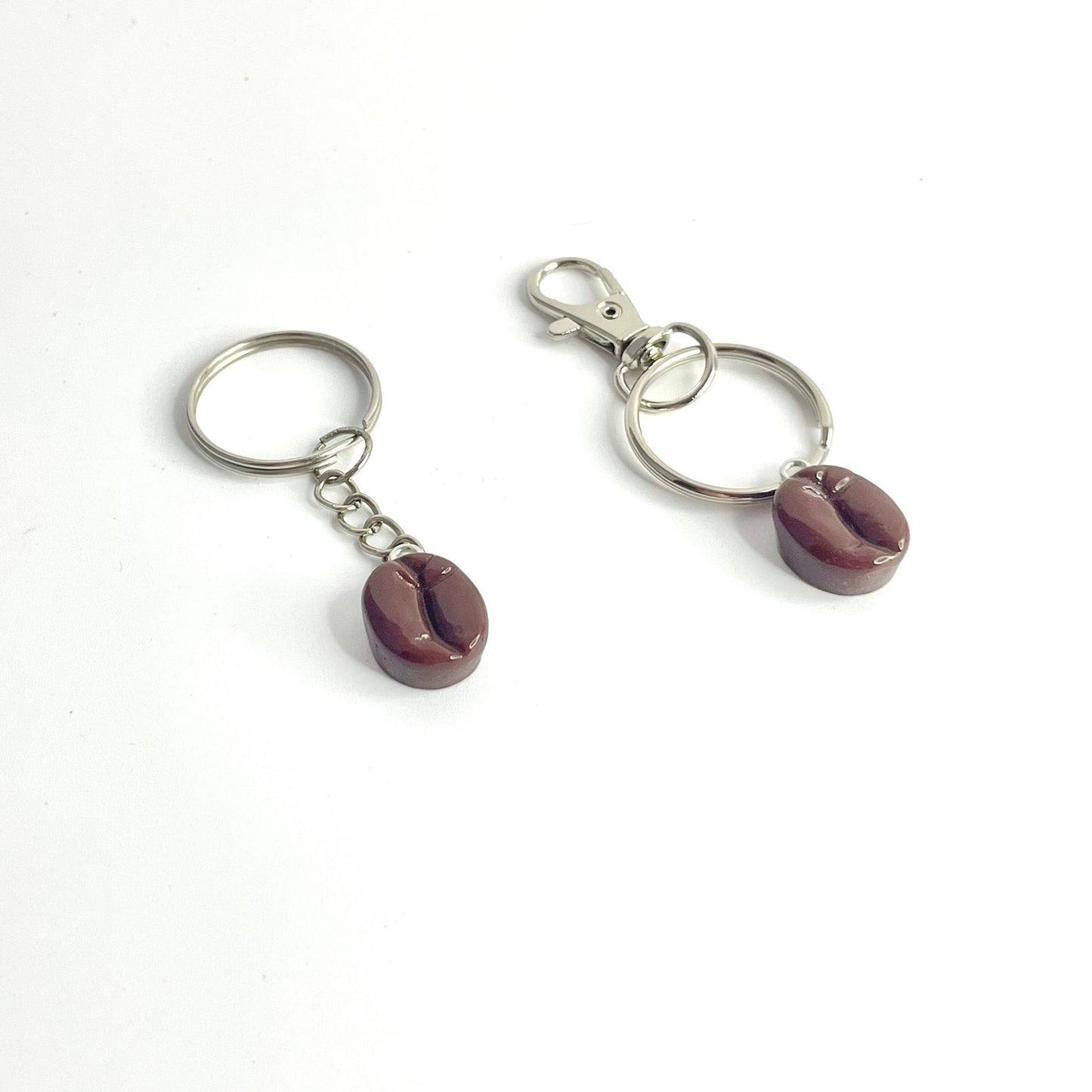Coffee Bean Resin Charm Keyring Keychain