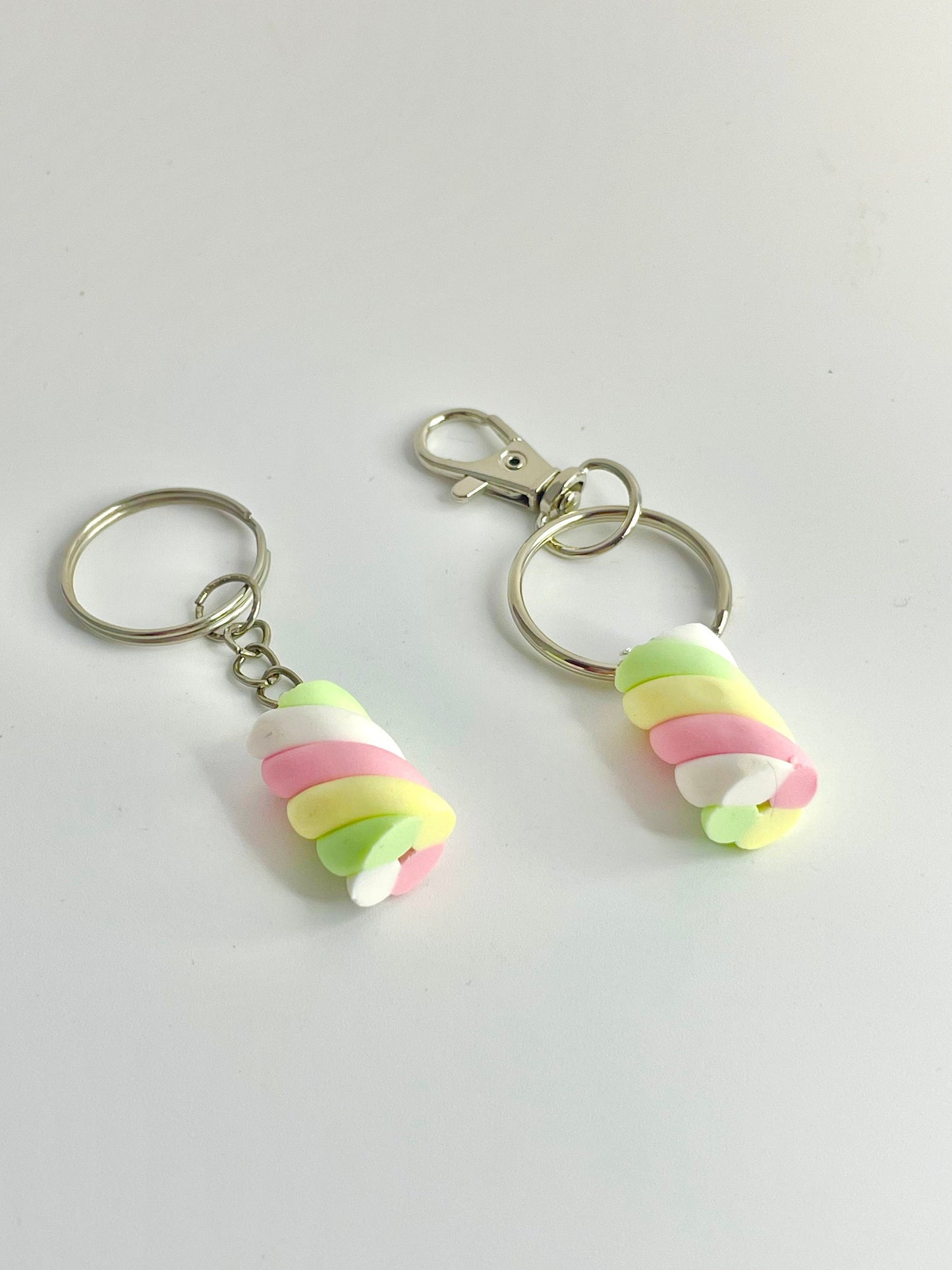 Handmade Flump Marshmallow Keyring