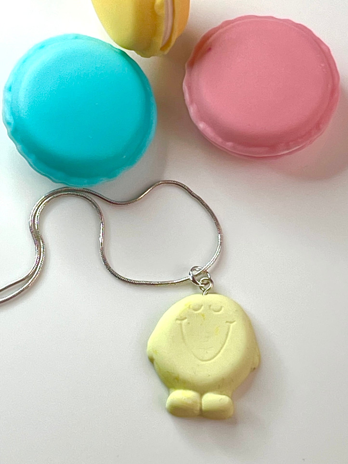 Mr Happy Pastel Pendant Necklace