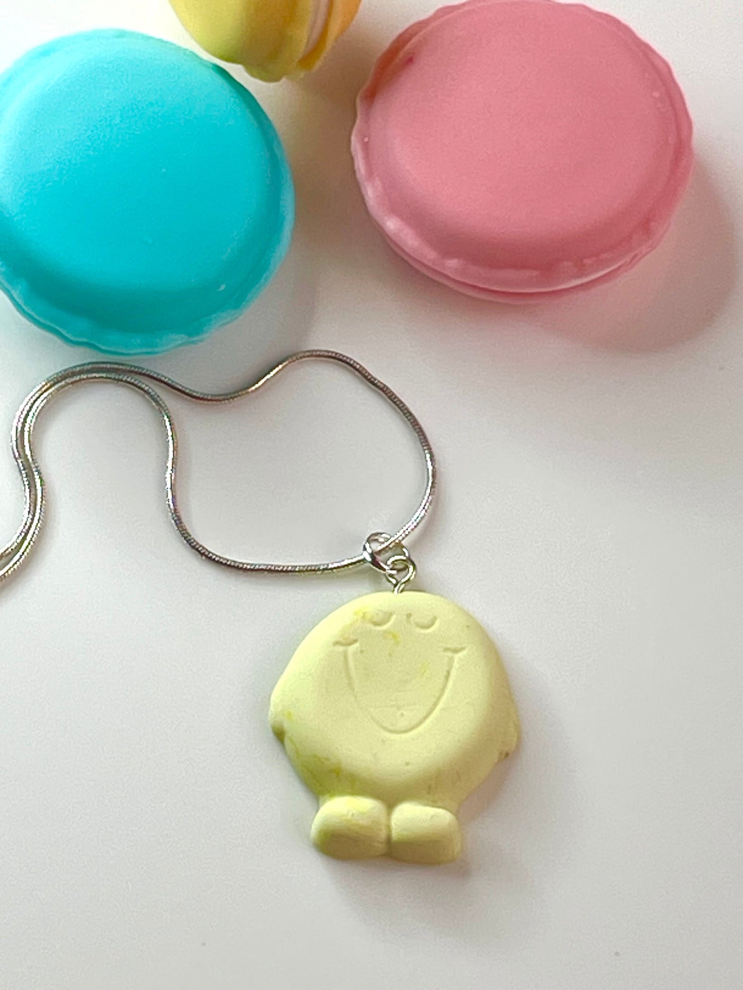 Mr Happy Pastel Pendant Necklace