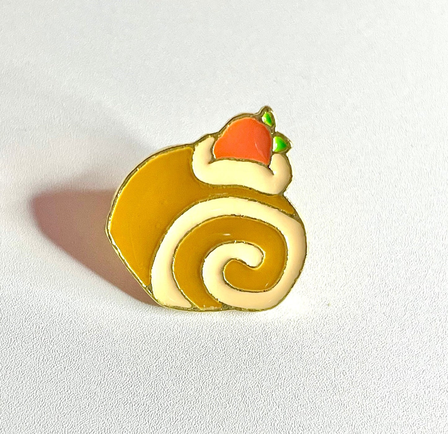 Swiss Roll Enamel Pin Brooch
