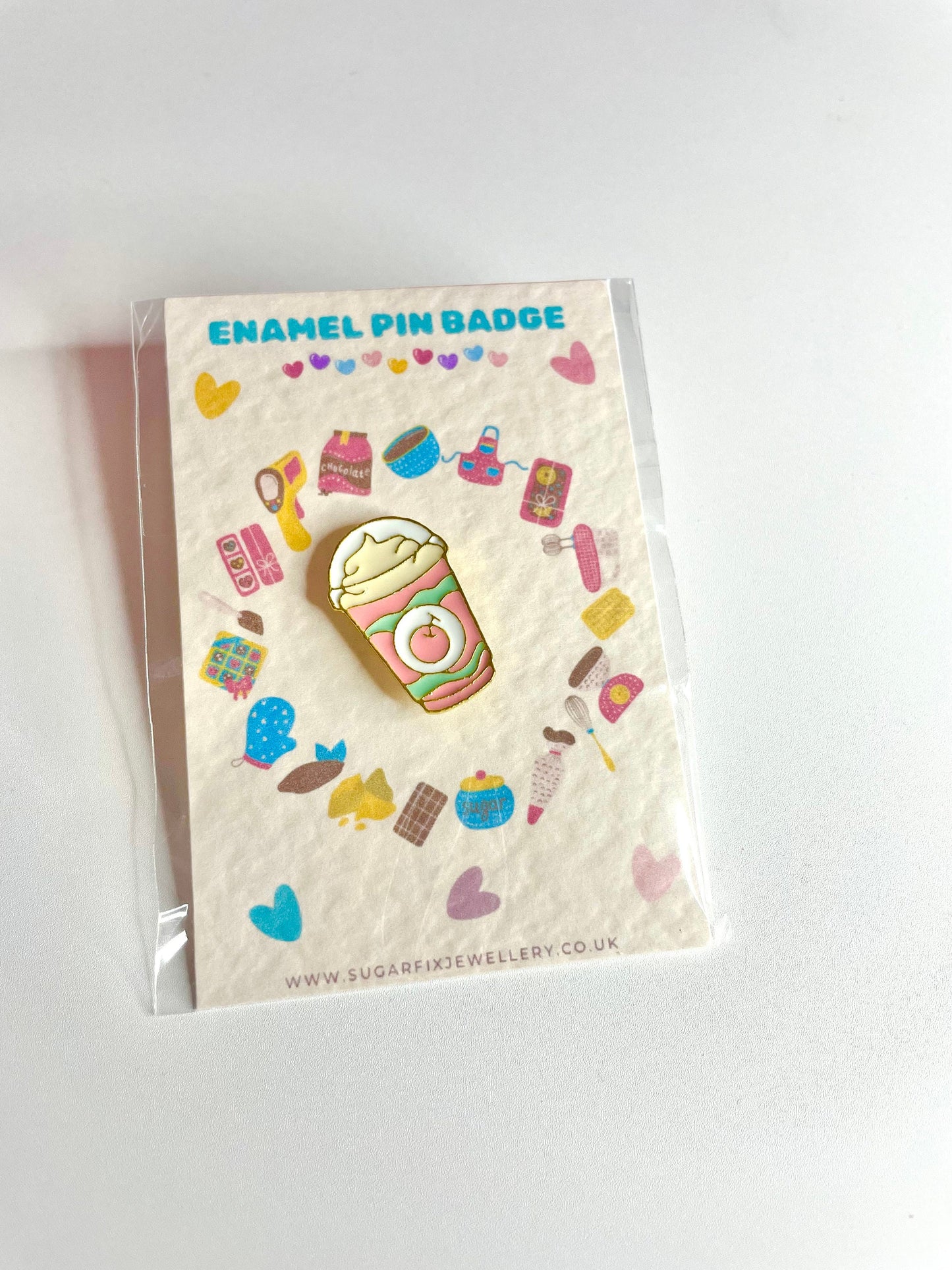 Milkshake Enamel Pin Brooch