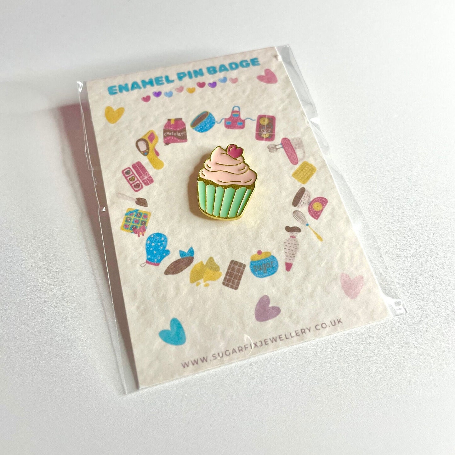 Cupcake Enamel Pin Brooch Badge