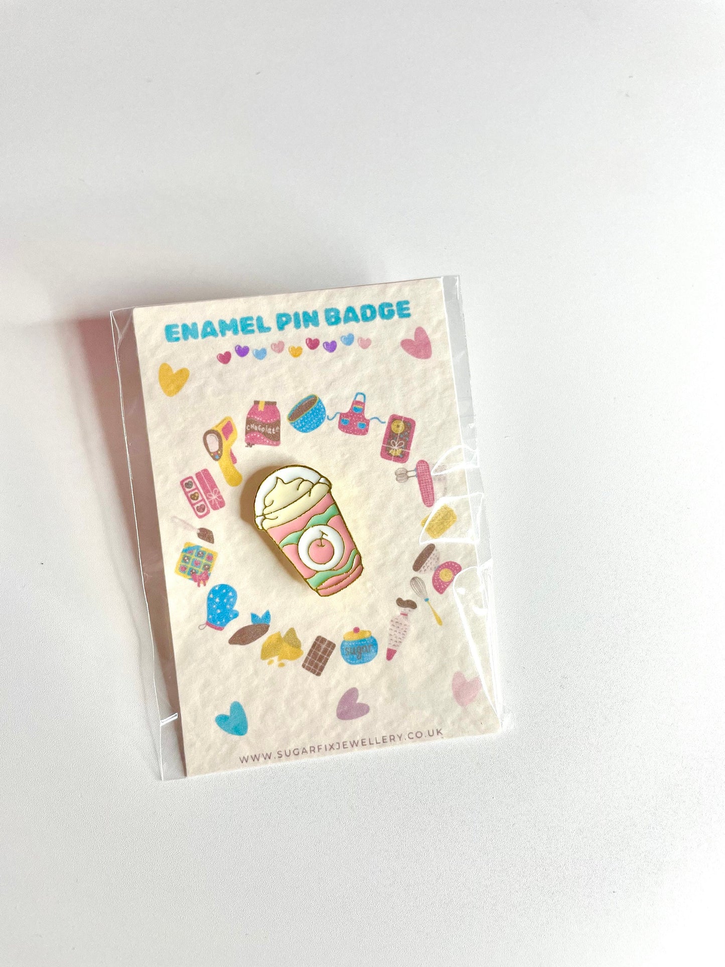 Milkshake Enamel Pin Brooch