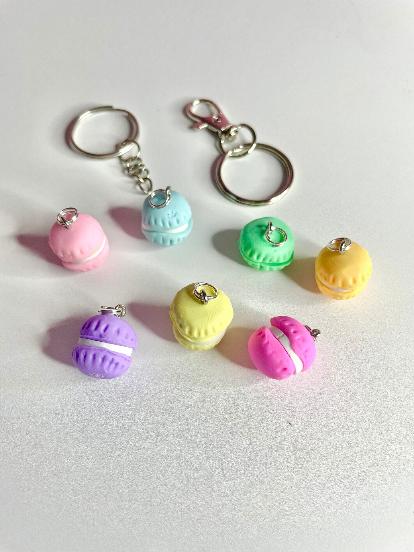 Sweet Macaron Keyring 7 colour choices!