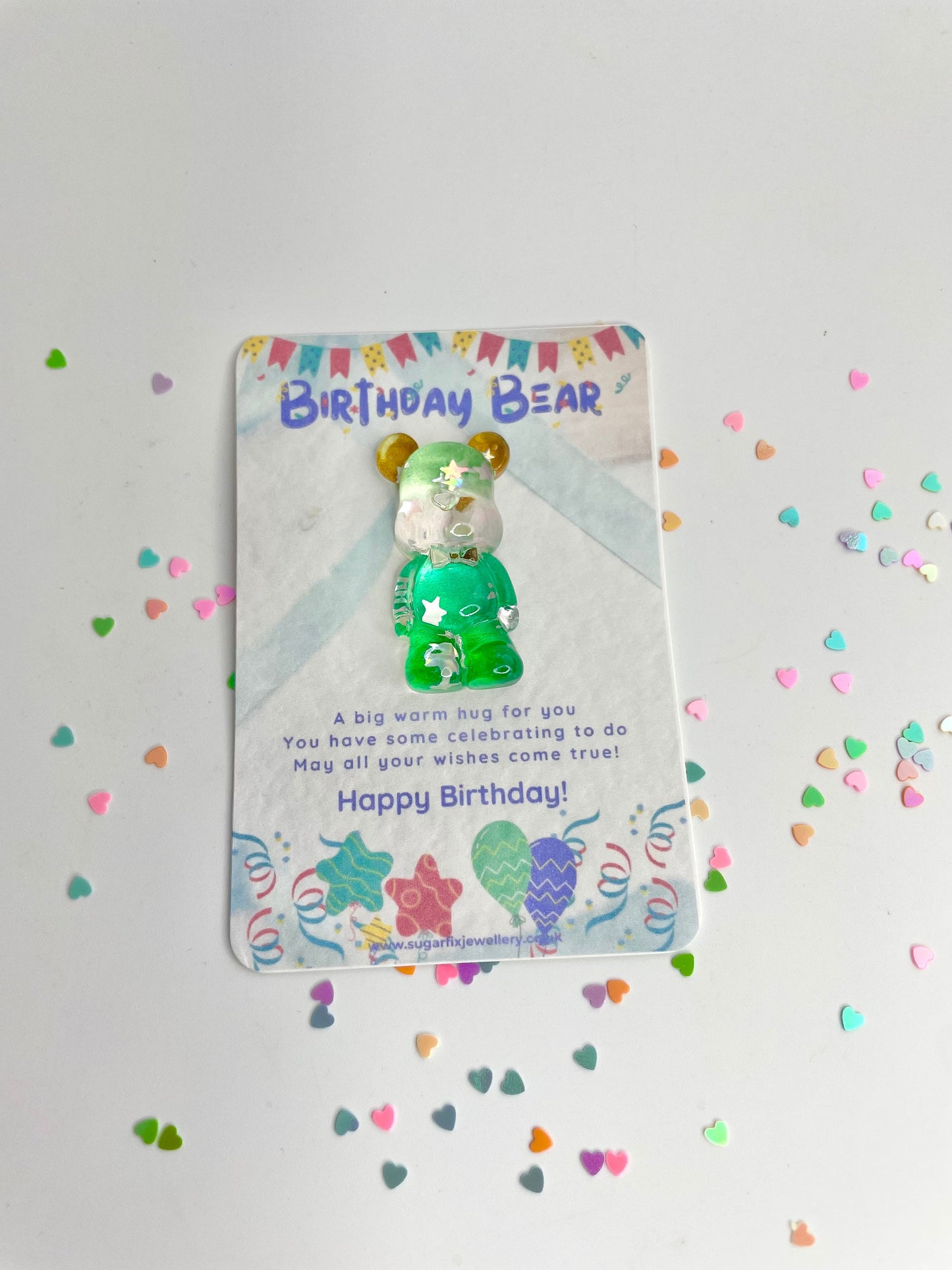 Teddy Bear Birthday Pocket Hug