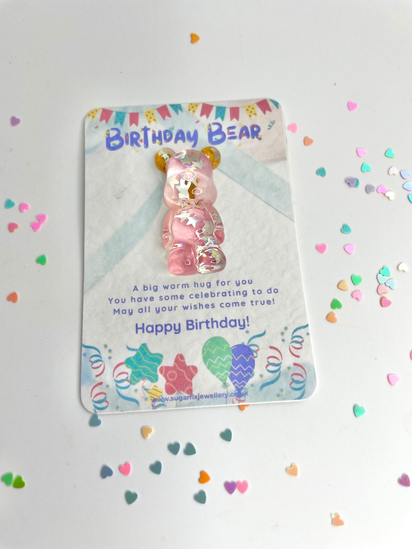 Teddy Bear Birthday Pocket Hug