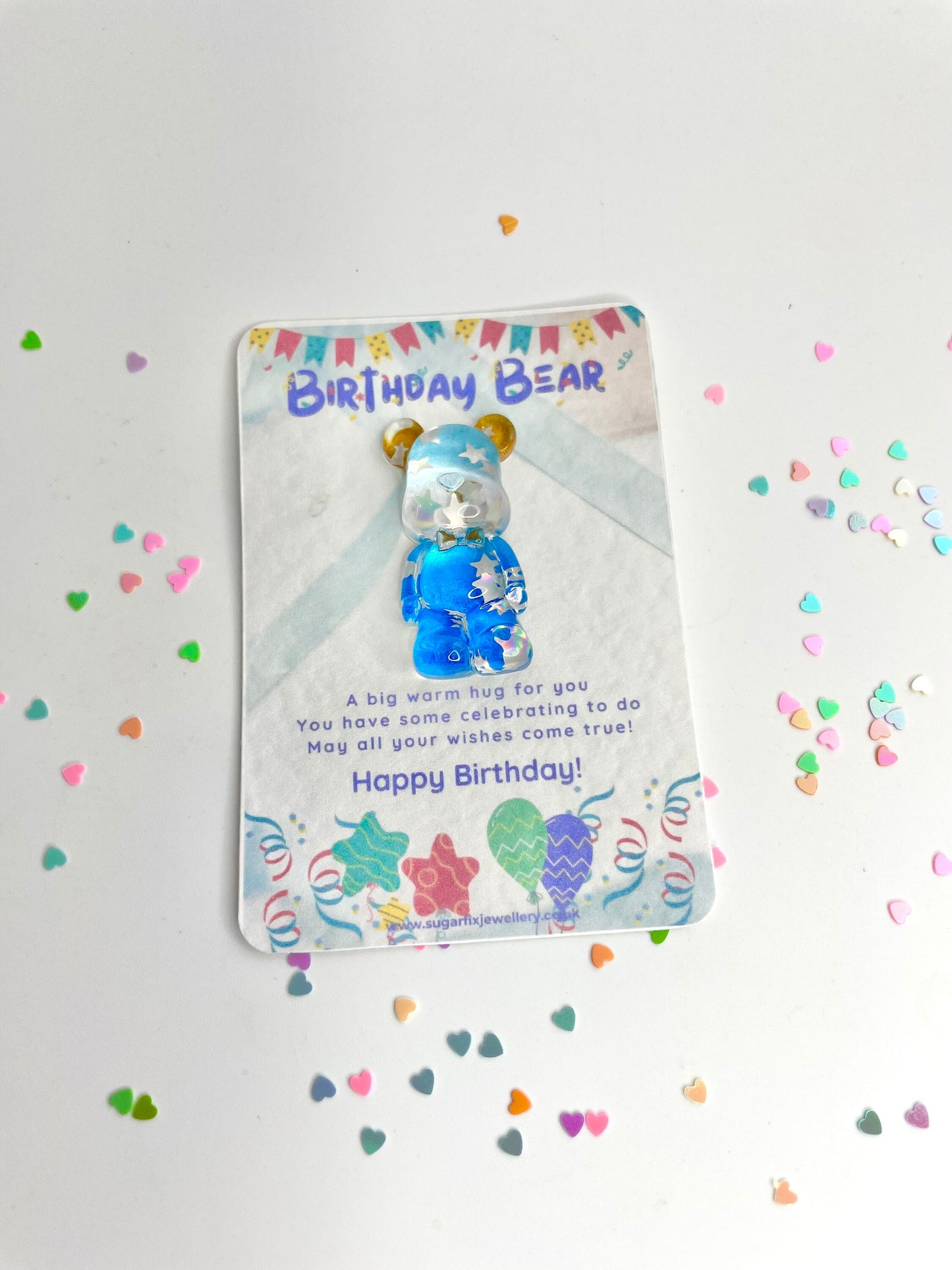 Teddy Bear Birthday Pocket Hug